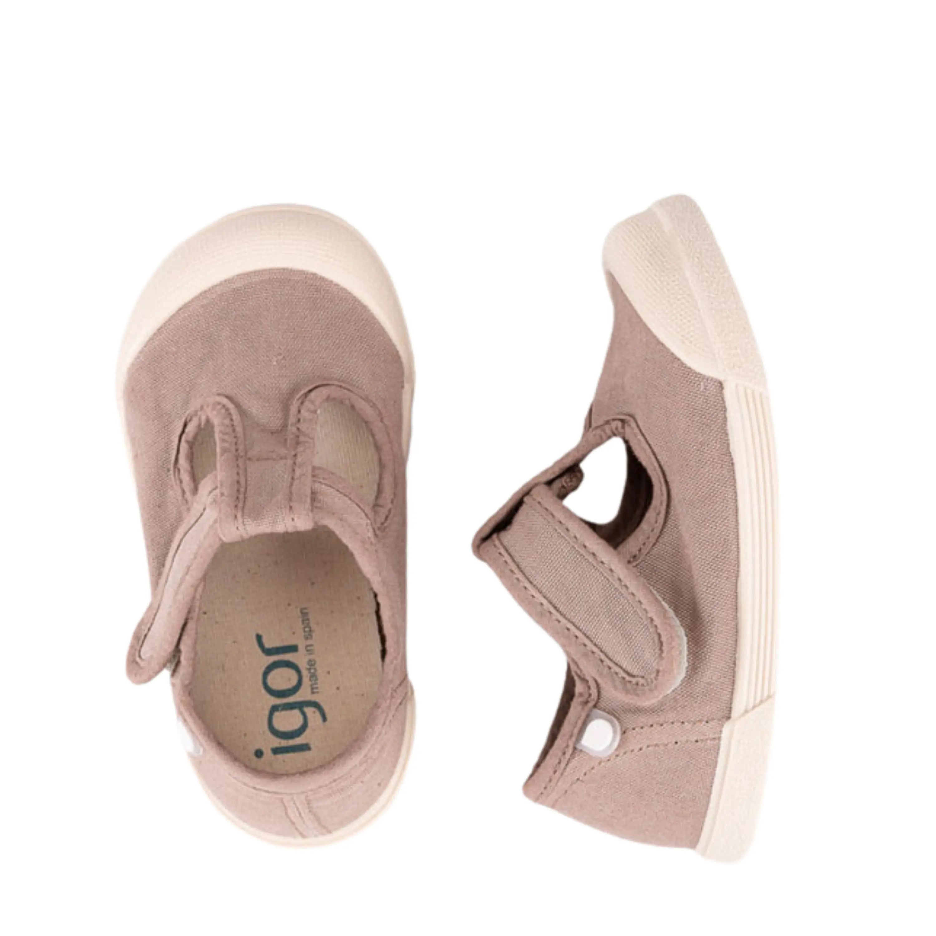 IGOR Baskets en toile Barefoot Lona Pepito Cacao ma petite pointure