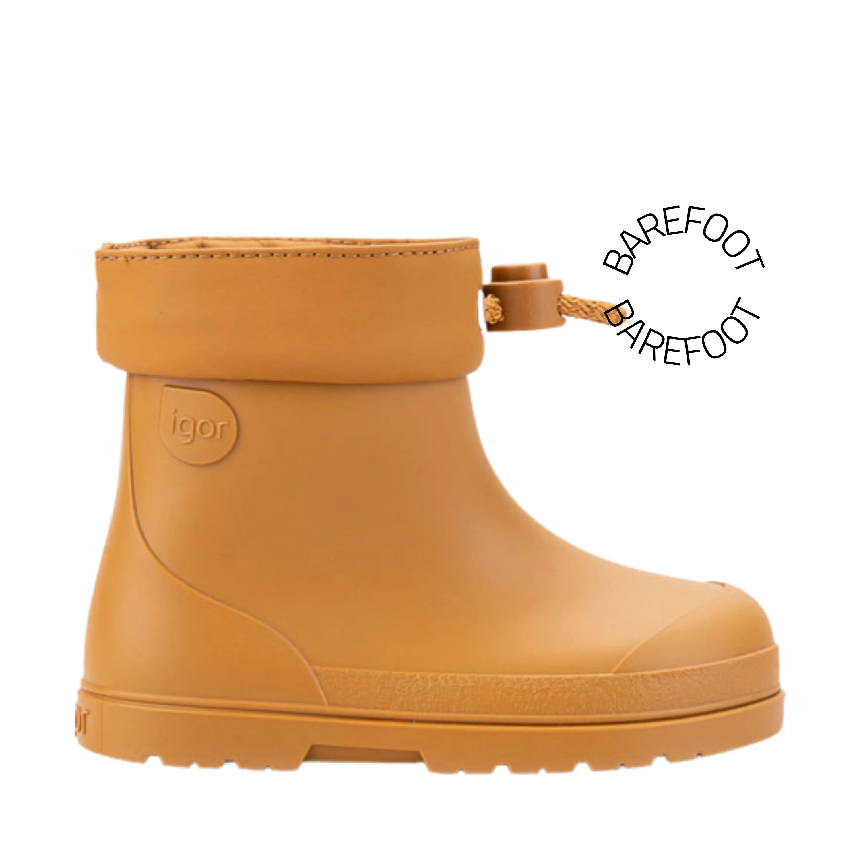 IGOR Bottes de Pluie Barefoot Mendi Caramelo ma petite pointure 