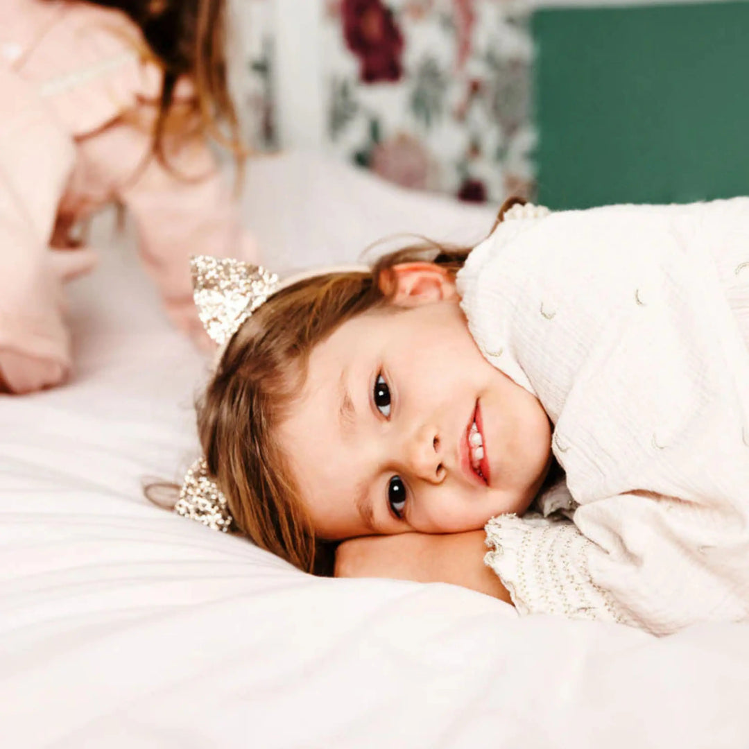 LUCIOLE ET PETIT POIS Serre-tête chat Doré ma petite pointure 