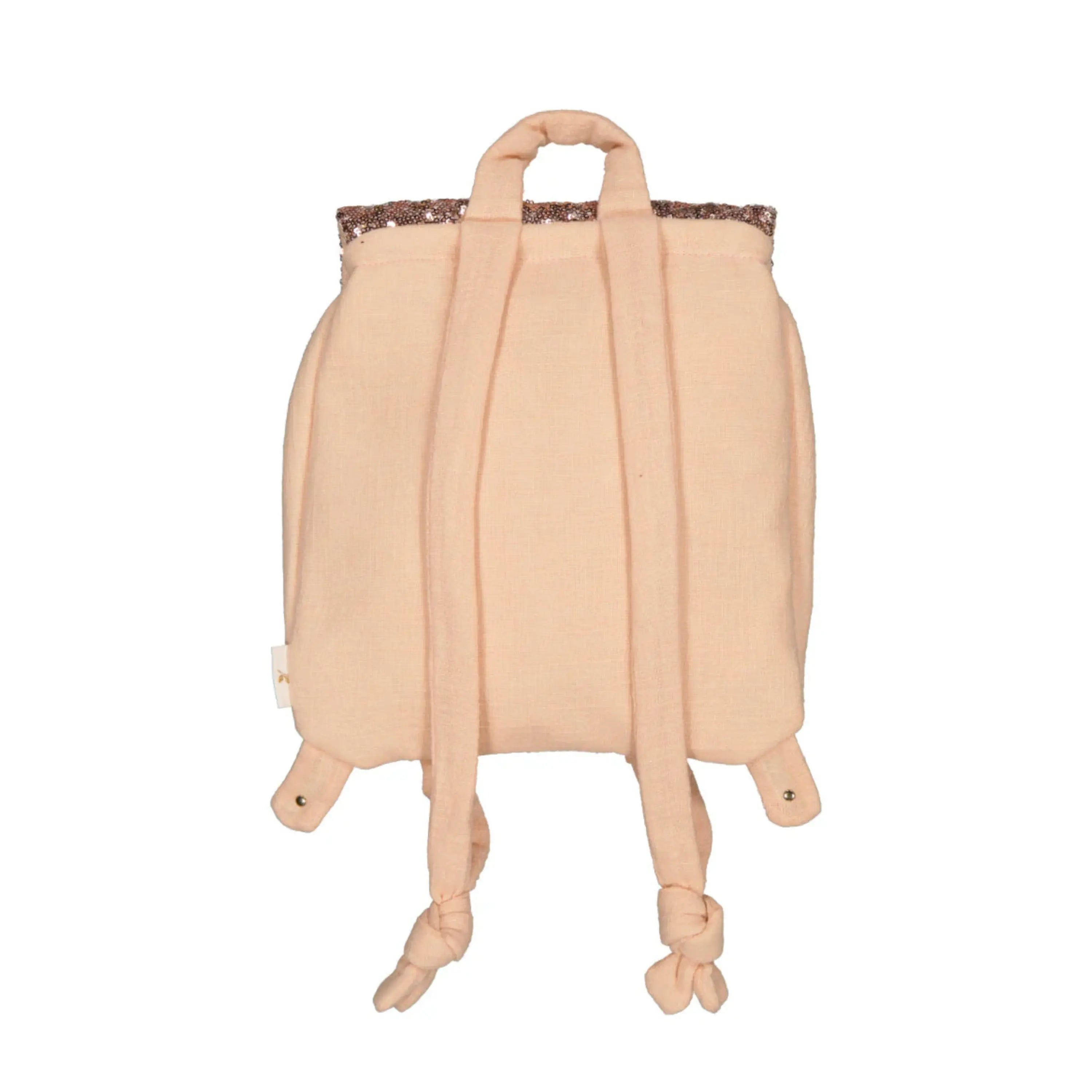LUCIOLE ET PETIT POIS Sac à dos crèche Sequins dorés ma petite pointure 