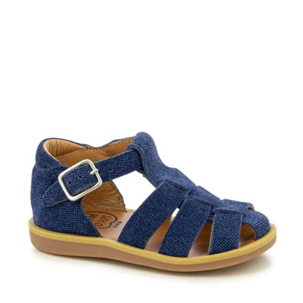 POM D'API Sandales Poppy Daddy Quadri Denim ma petite pointure