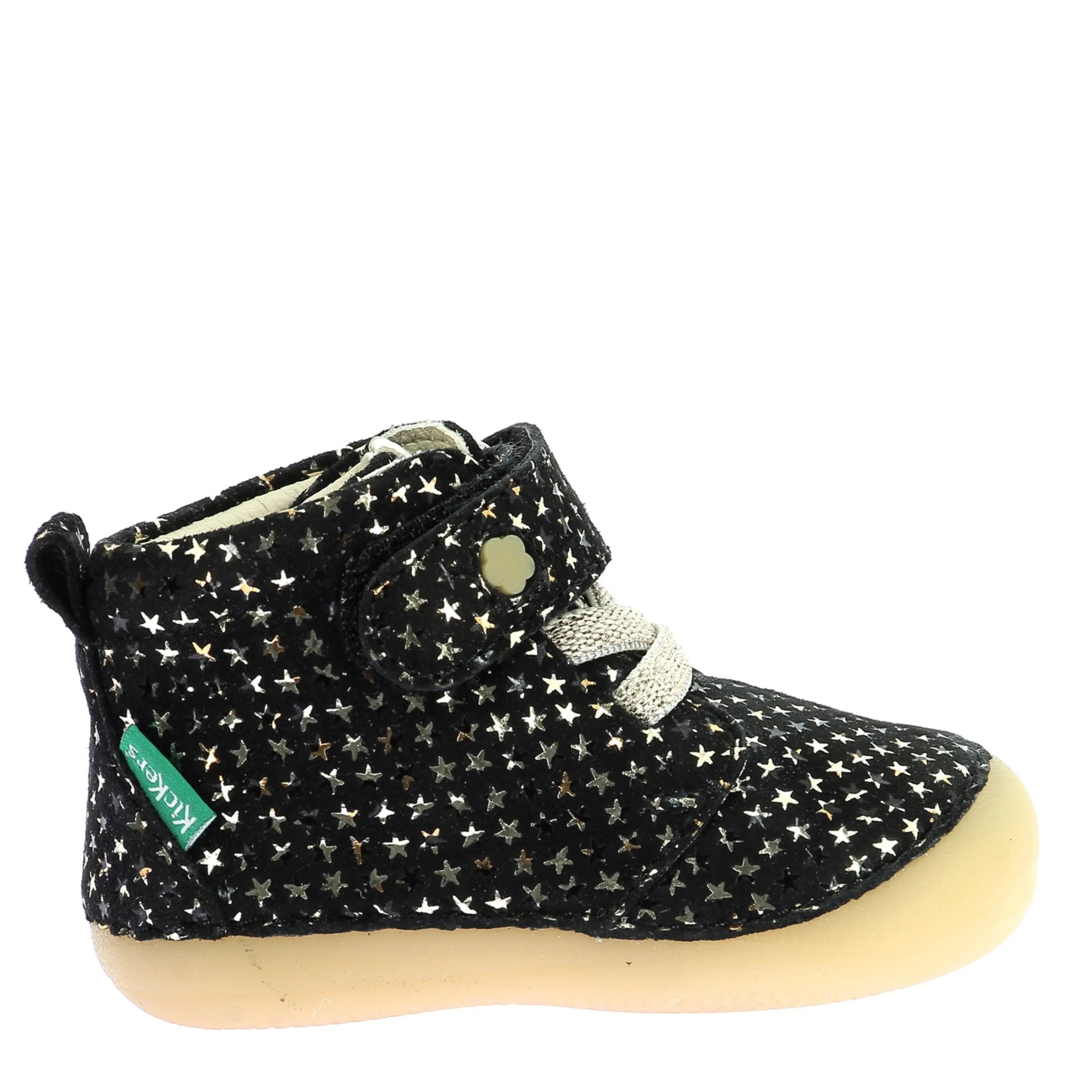 KICKERS Bottillons Sonizikro Noir Etoiles ma petite pointure 