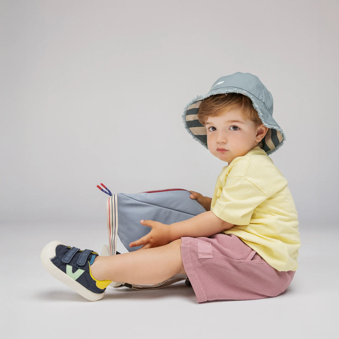 baskets barefoot Oliver bleu marine en toile de Victoria