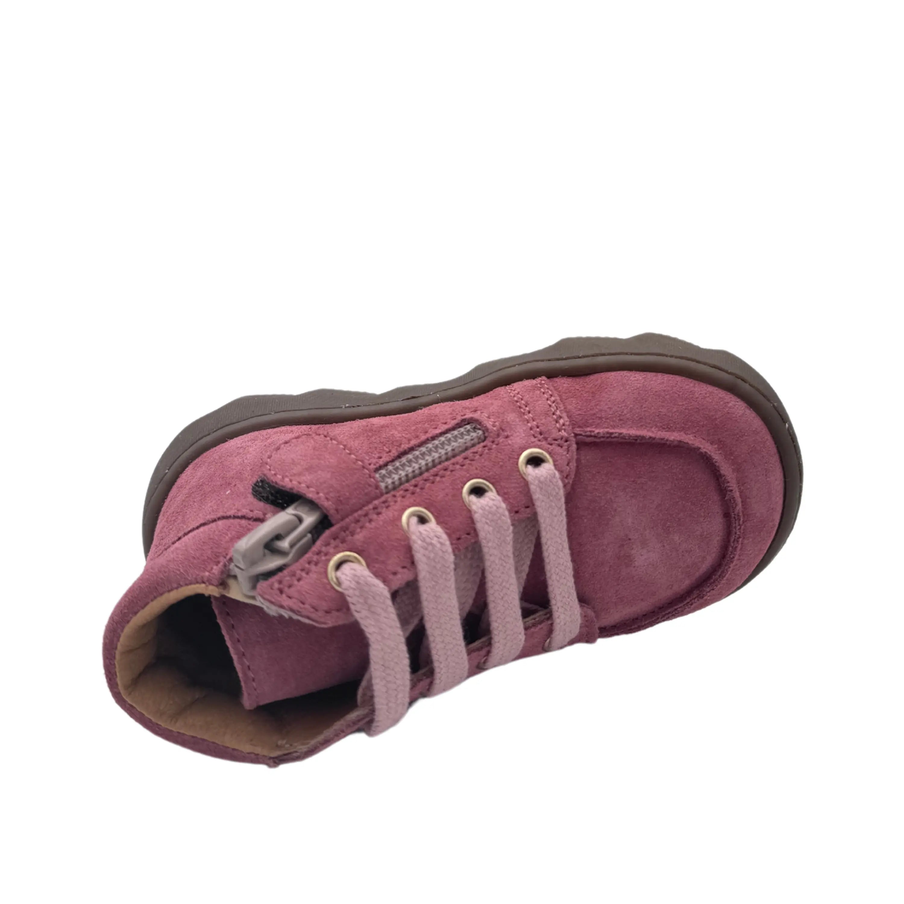 BABYBOTTE Bottillons Barefoot Anatomic Velour Vieux Rose ma petite pointure 