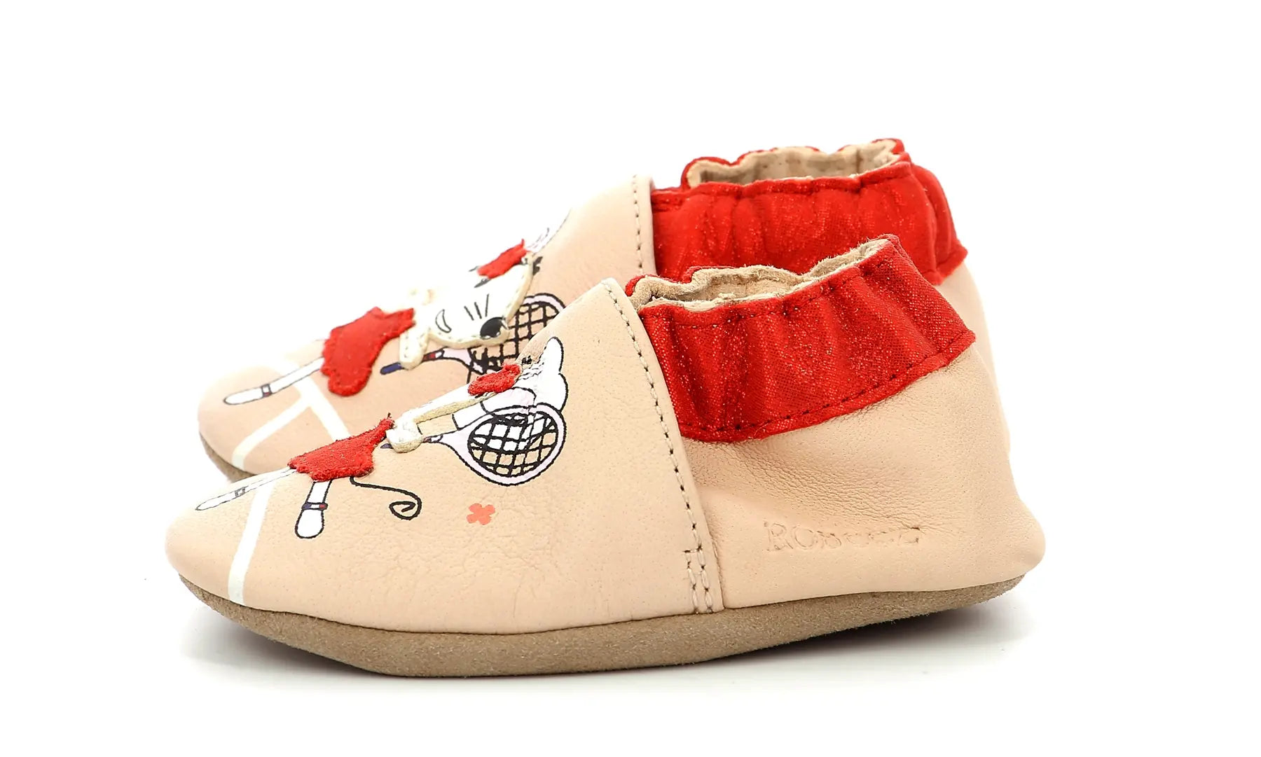 ROBEEZ Chaussons Tennis Mouse Rose Clair Rouge ma petite pointure