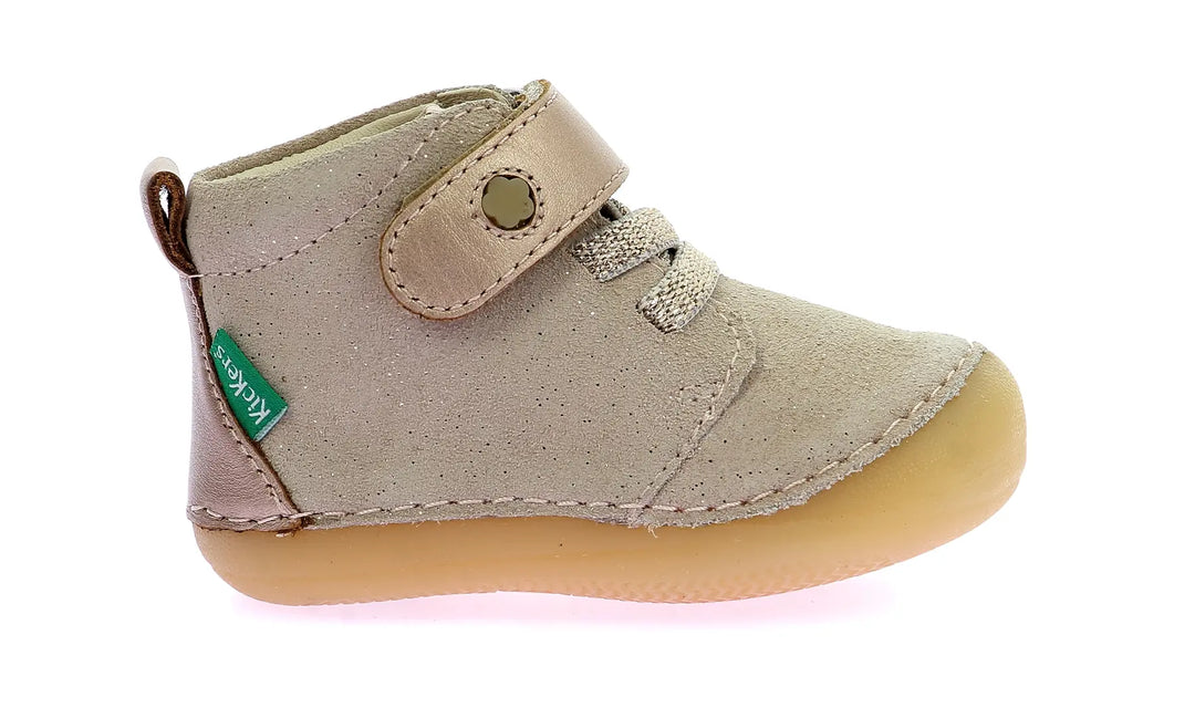 KICKERS Bottillons Sonizikro Beige Champagne ma petite pointure 