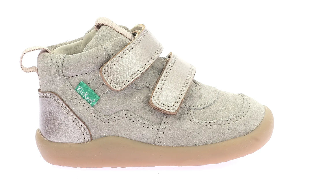 KICKERS Bottillons Barefoot Kickfresho Beige Champagne ma petite pointure 