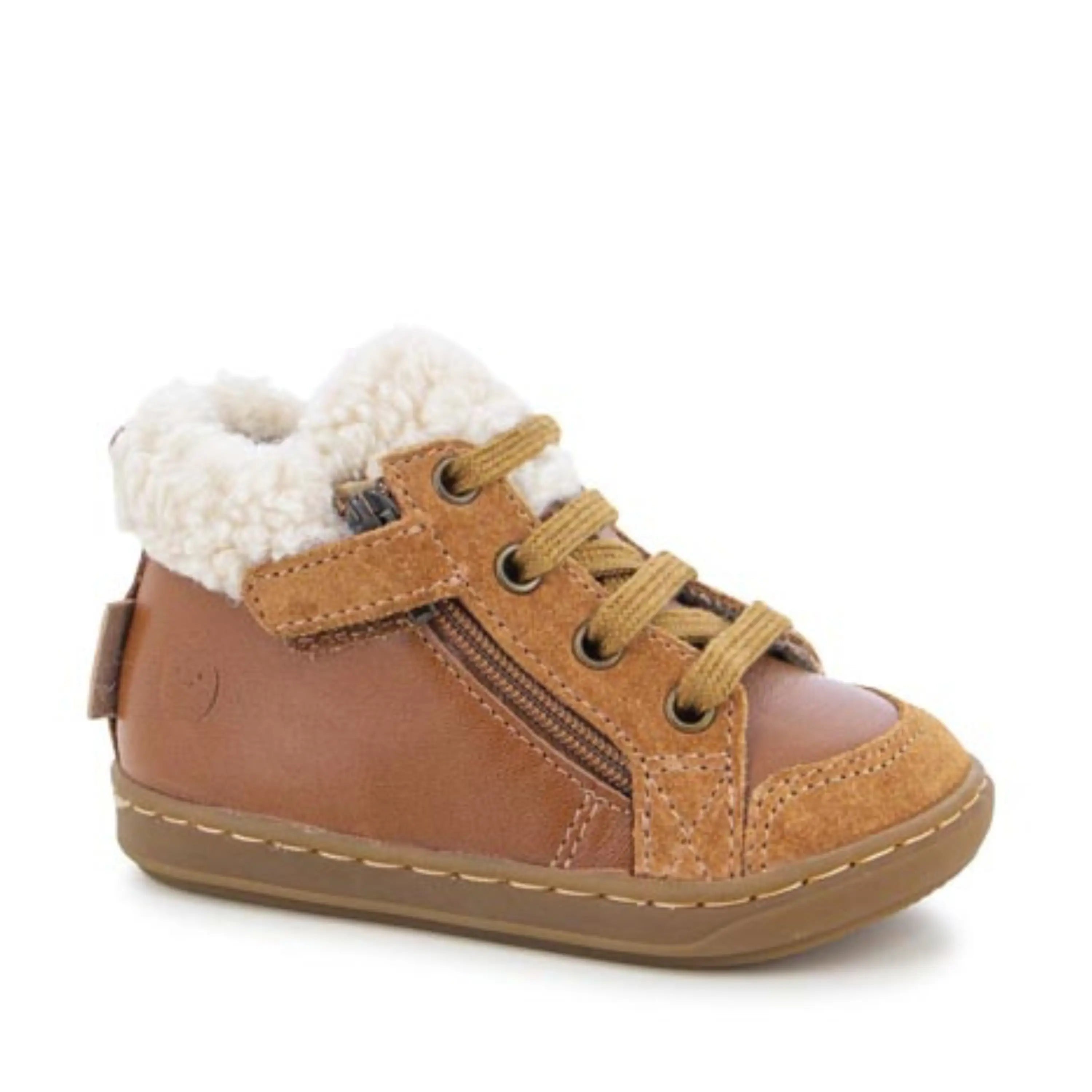 SHOO POM Bottines Bouba Zip Wool Camel ma petite pointure 