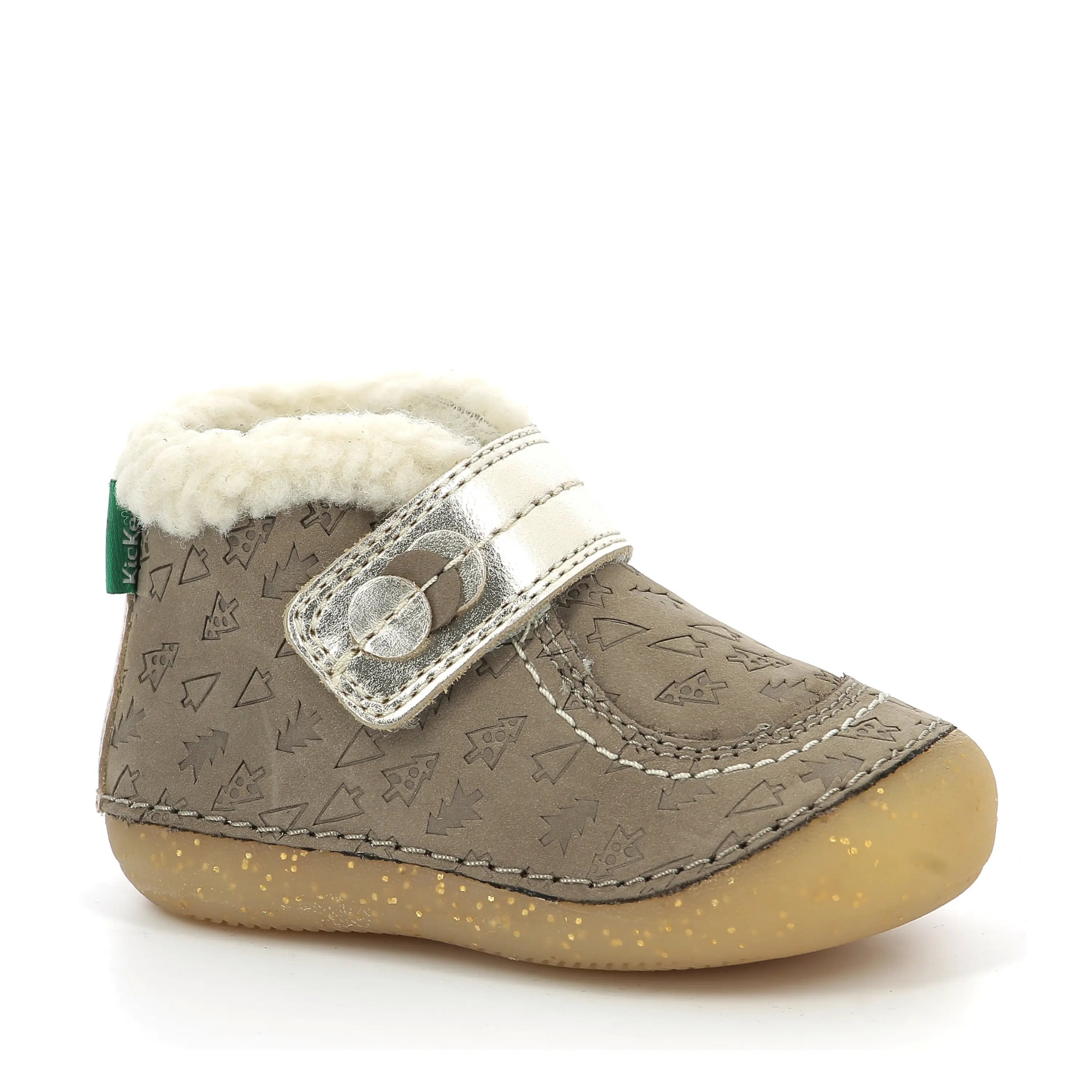 KICKERS Bottillons So Schuss Taupe ma petite pointure 