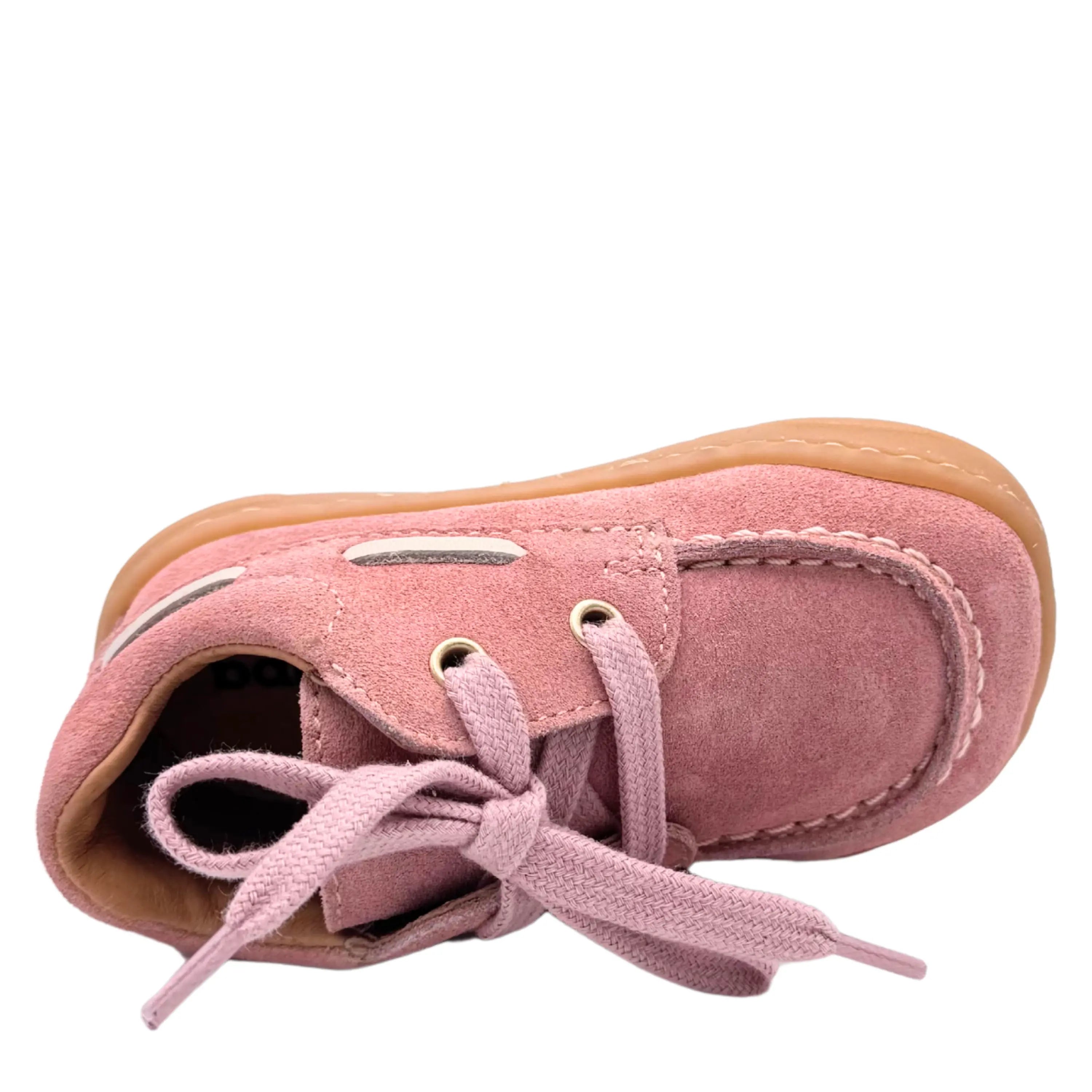 BABYBOTTE Bottillons Barefoot Albatros Velour Rose Pale ma petite pointure 