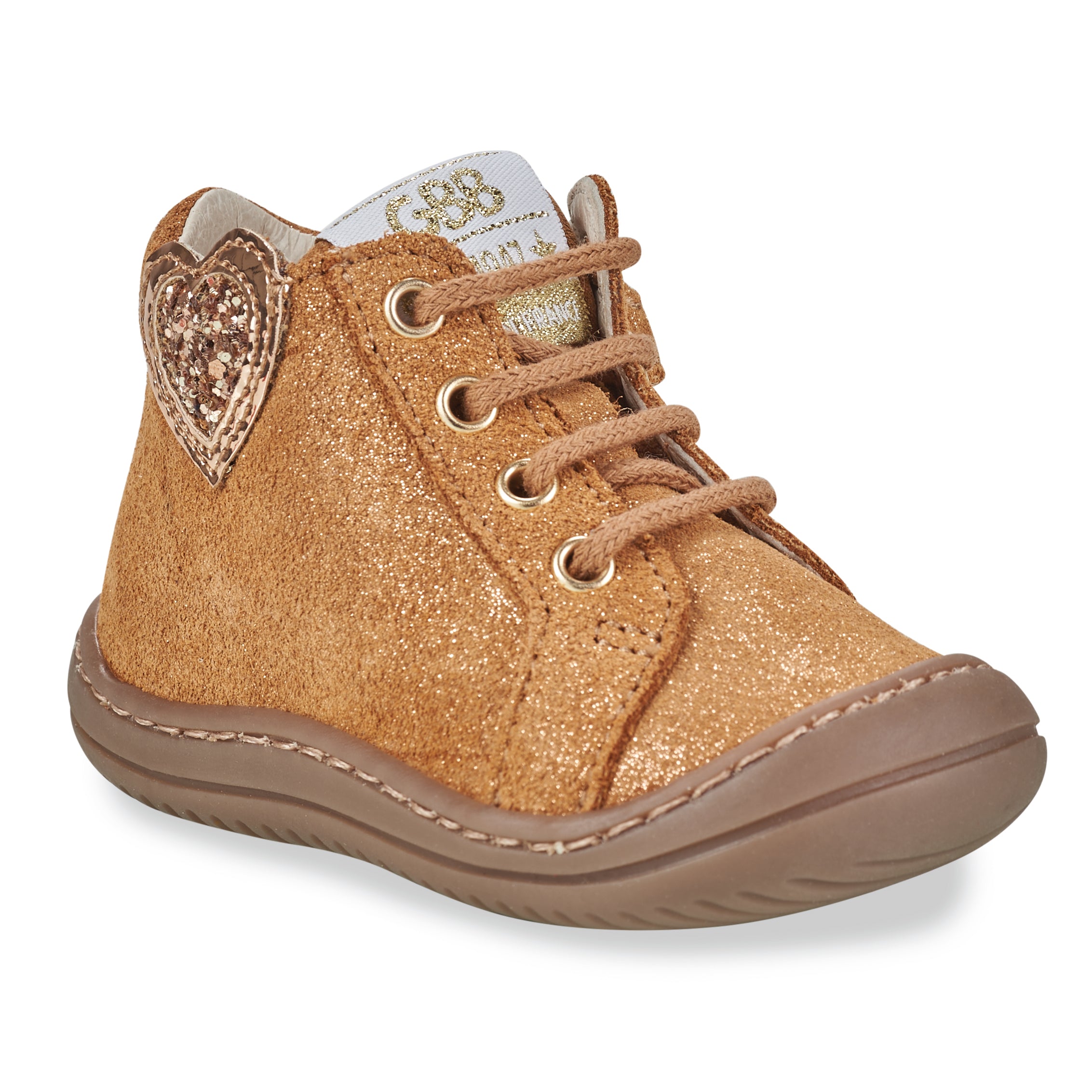 GBB Bottines Flexoo Coeur Camel ma petite pointure 