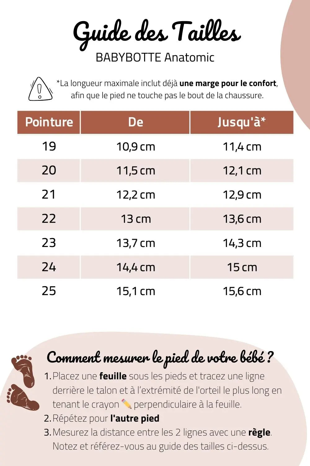 guide des tailles