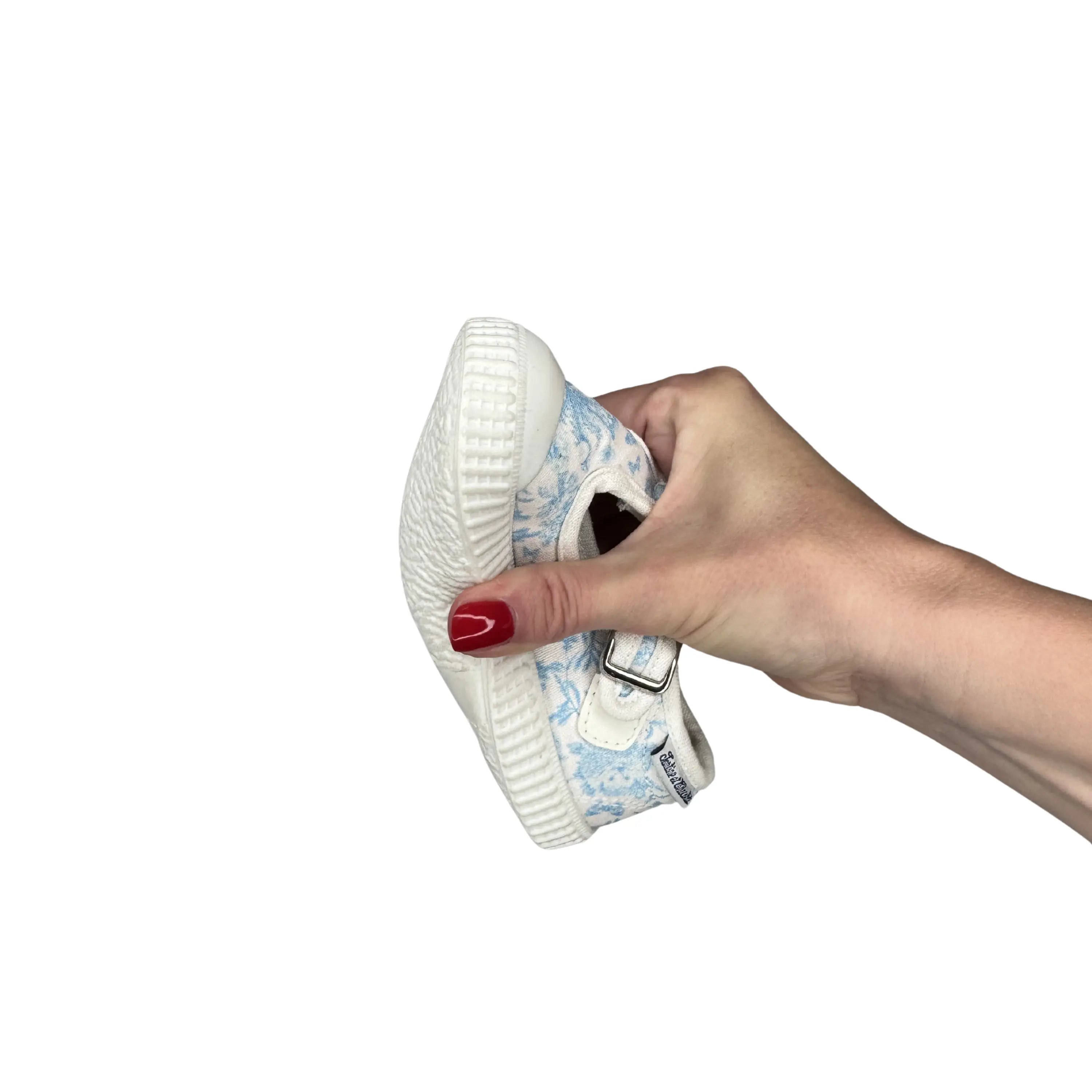 TARTINE ET CHOCOLAT Baskets en toile T&C 14 Babies Jouy Ciel ma petite pointure 