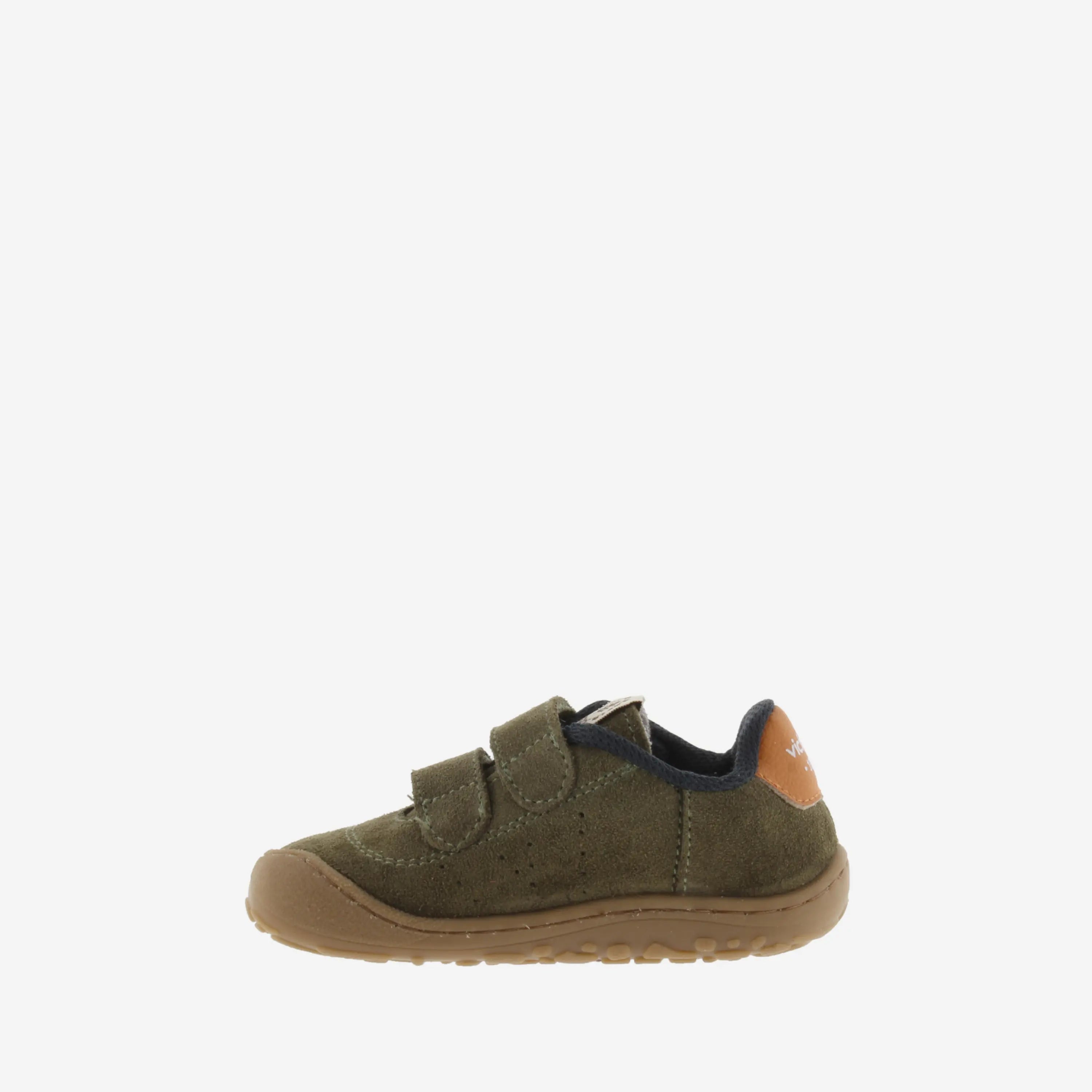 VICTORIA Baskets Barefoot Bosco Scratchs Cuir Fendu Kaki ma petite pointure 