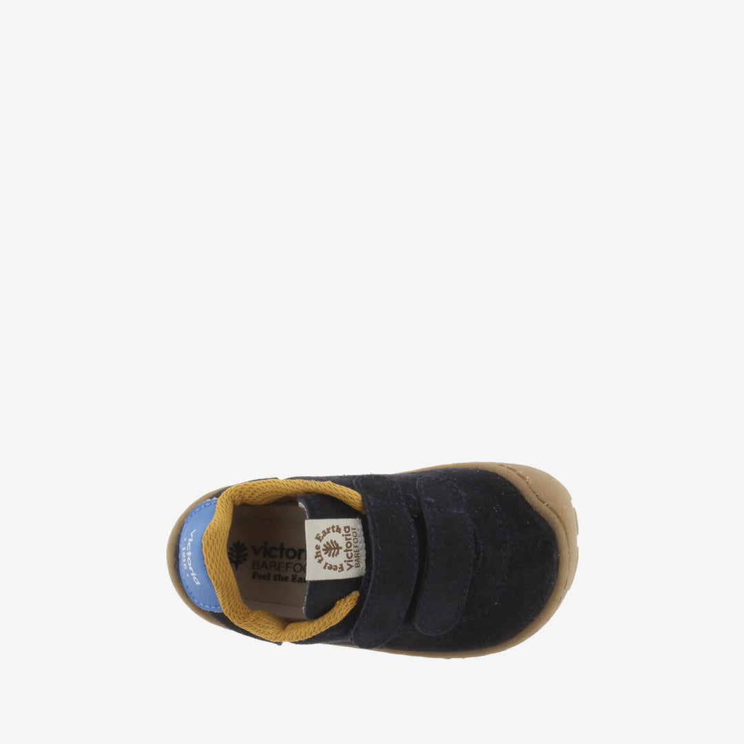VICTORIA Baskets Barefoot Bosco Scratchs Cuir Fendu Marino ma petite pointure 