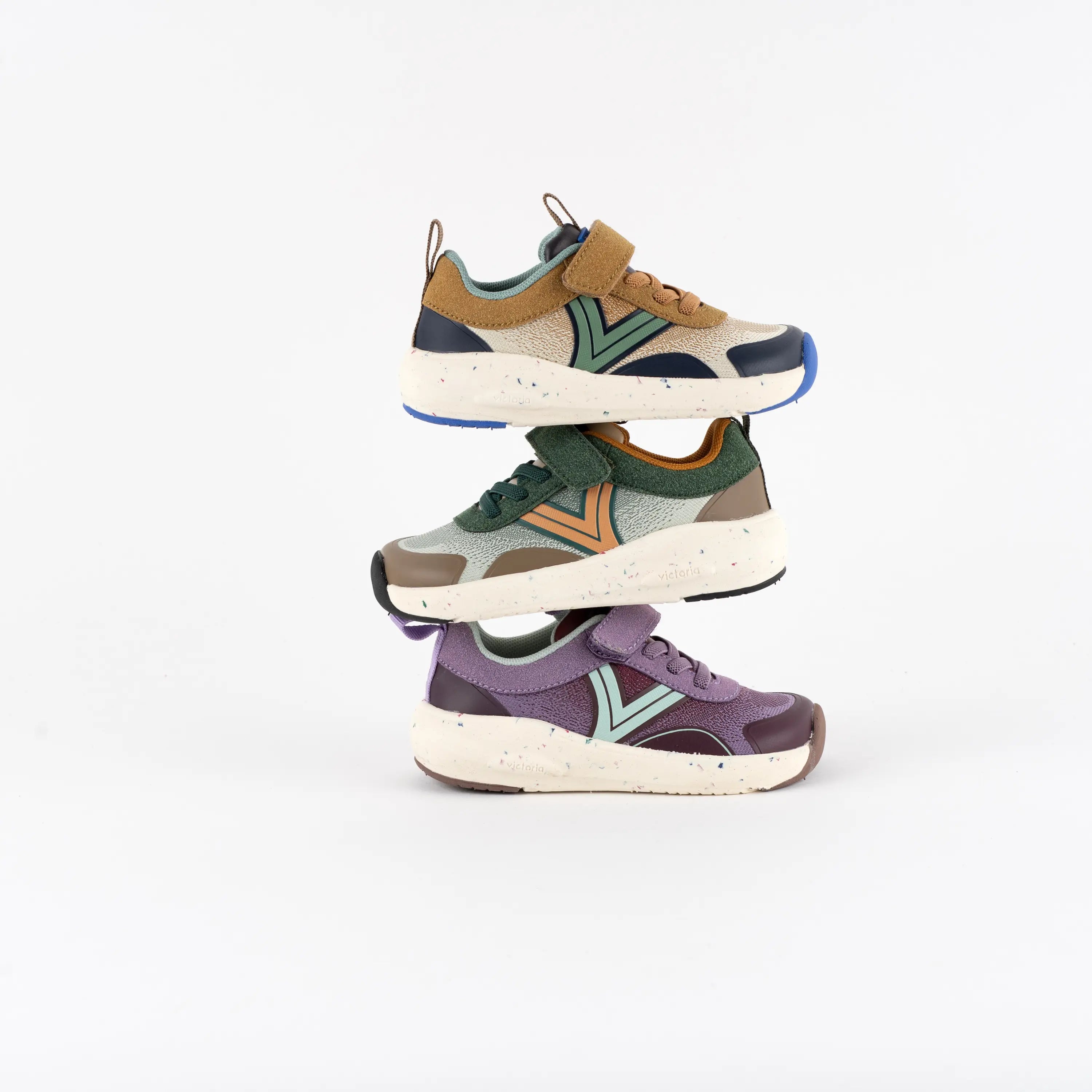 VICTORIA Baskets Barefoot Kai Scratch Mesh et Elastique Taupe ma petite pointure 