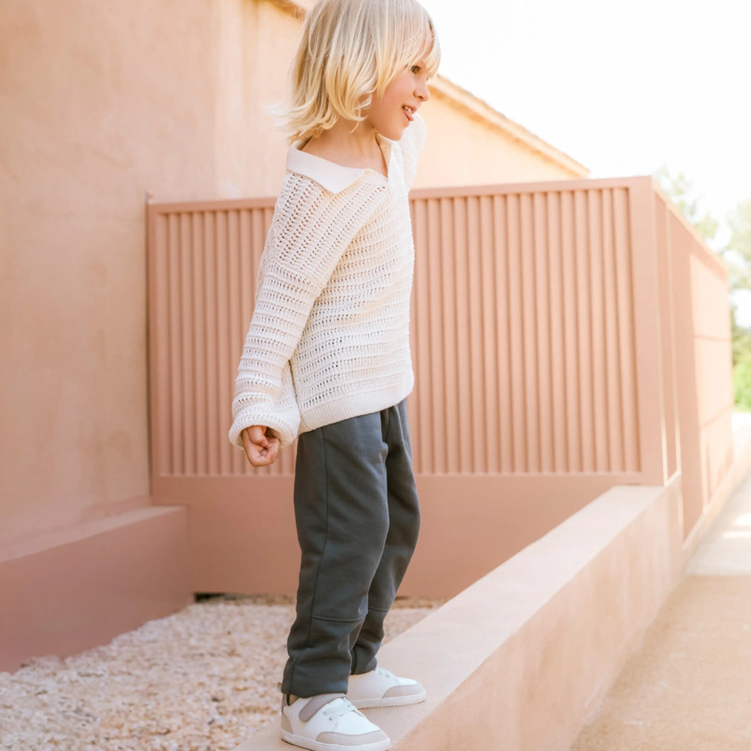MURIS Baskets Barefoot Vegan Lion Mini Taupe ma petite pointure 