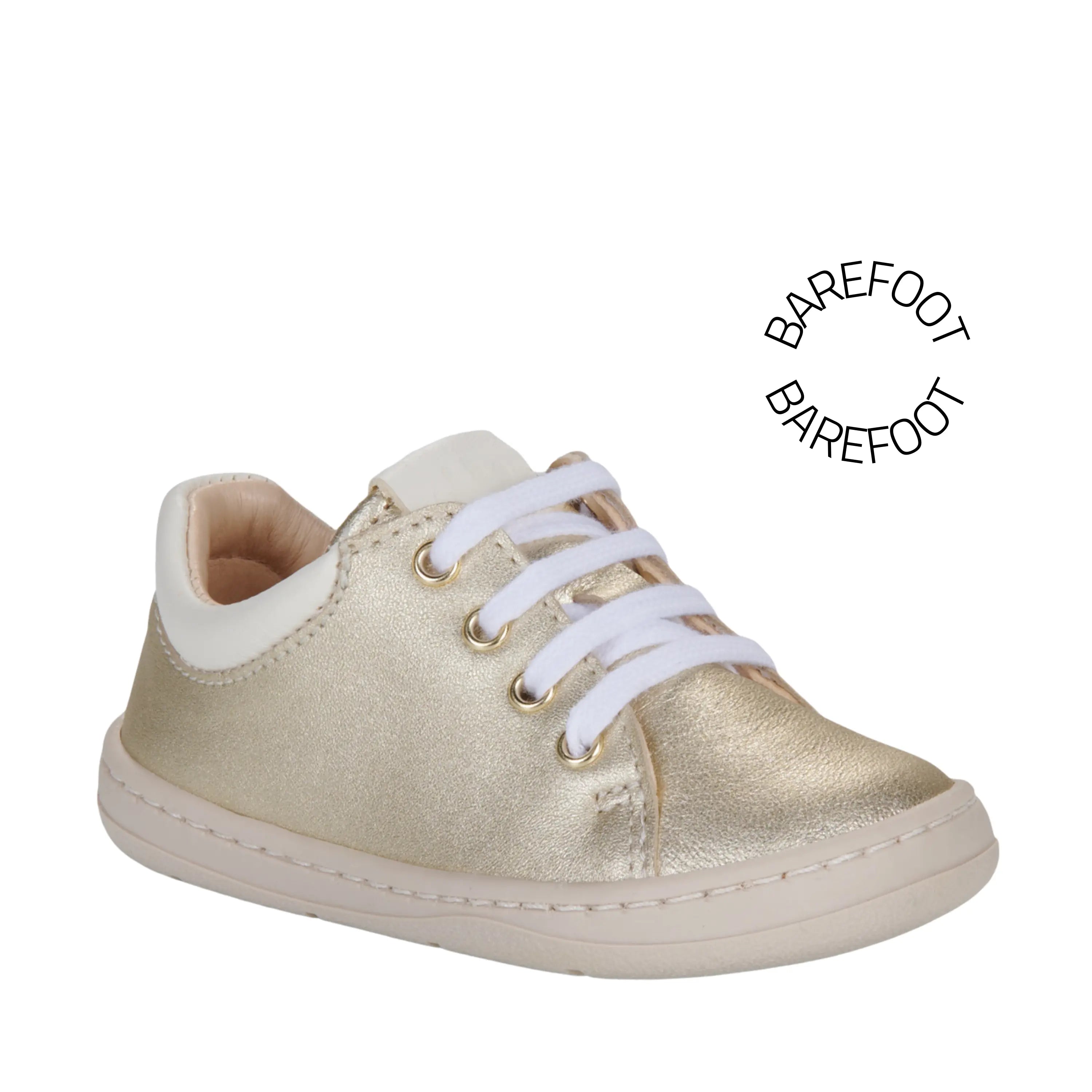 EASY PEASY Baskets Barefoot My Duckie's Lacet Or ma petite pointure 