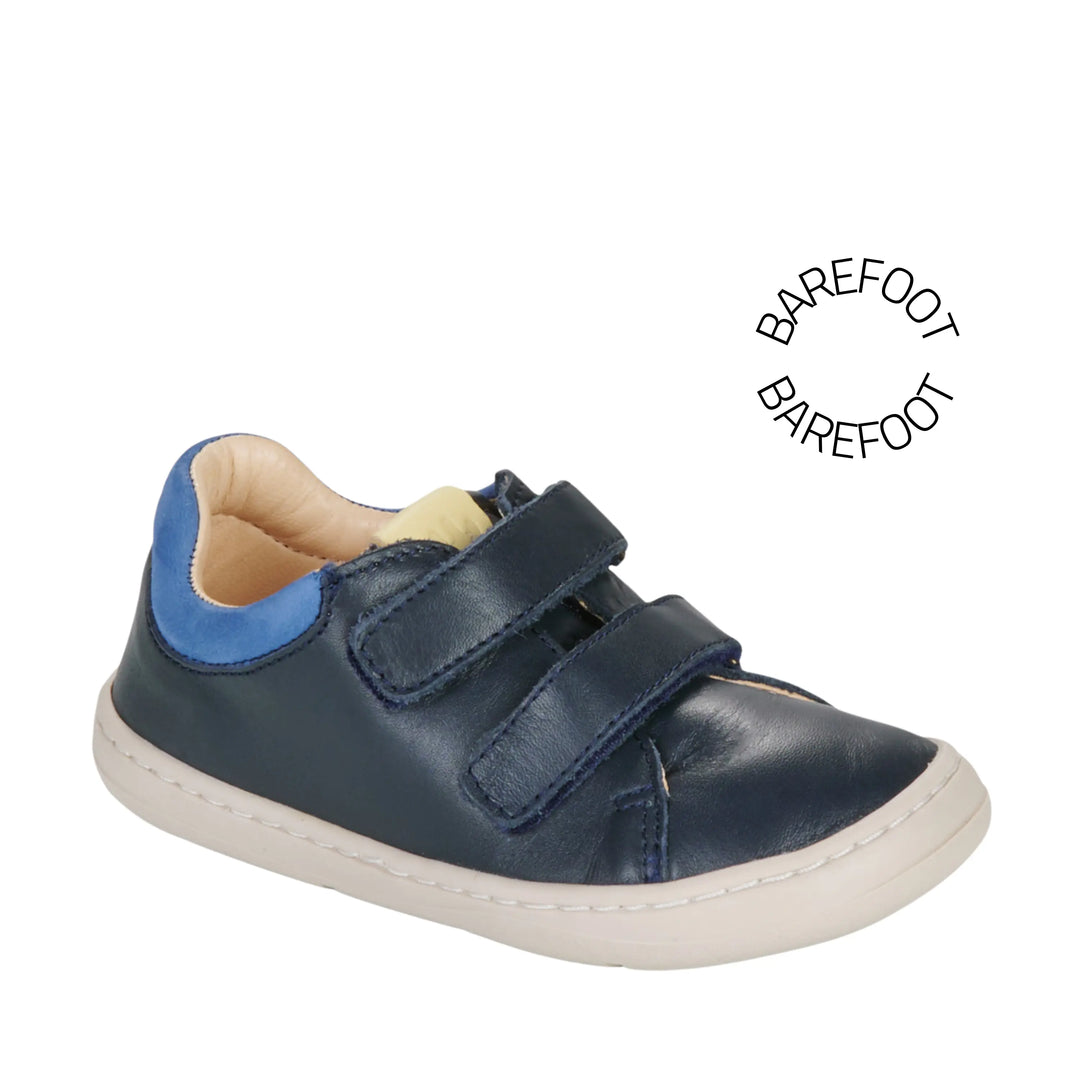 EASY PEASY Baskets Barefoot My Duckie's Velcro Marine ma petite pointure 