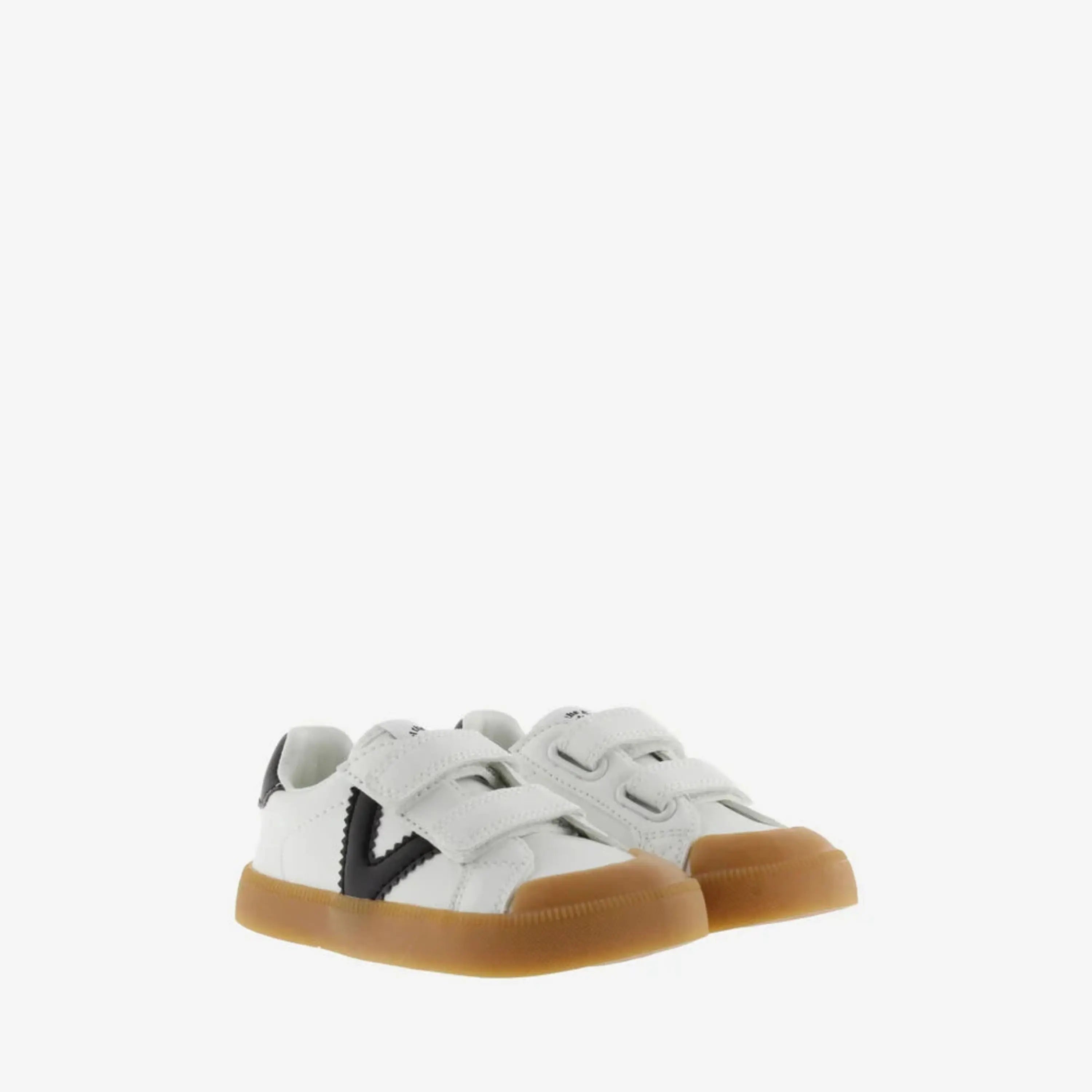 VICTORIA Baskets Barefoot Oliver Scratchs Effet Cuir & Contraste Blanco ma petite pointure 