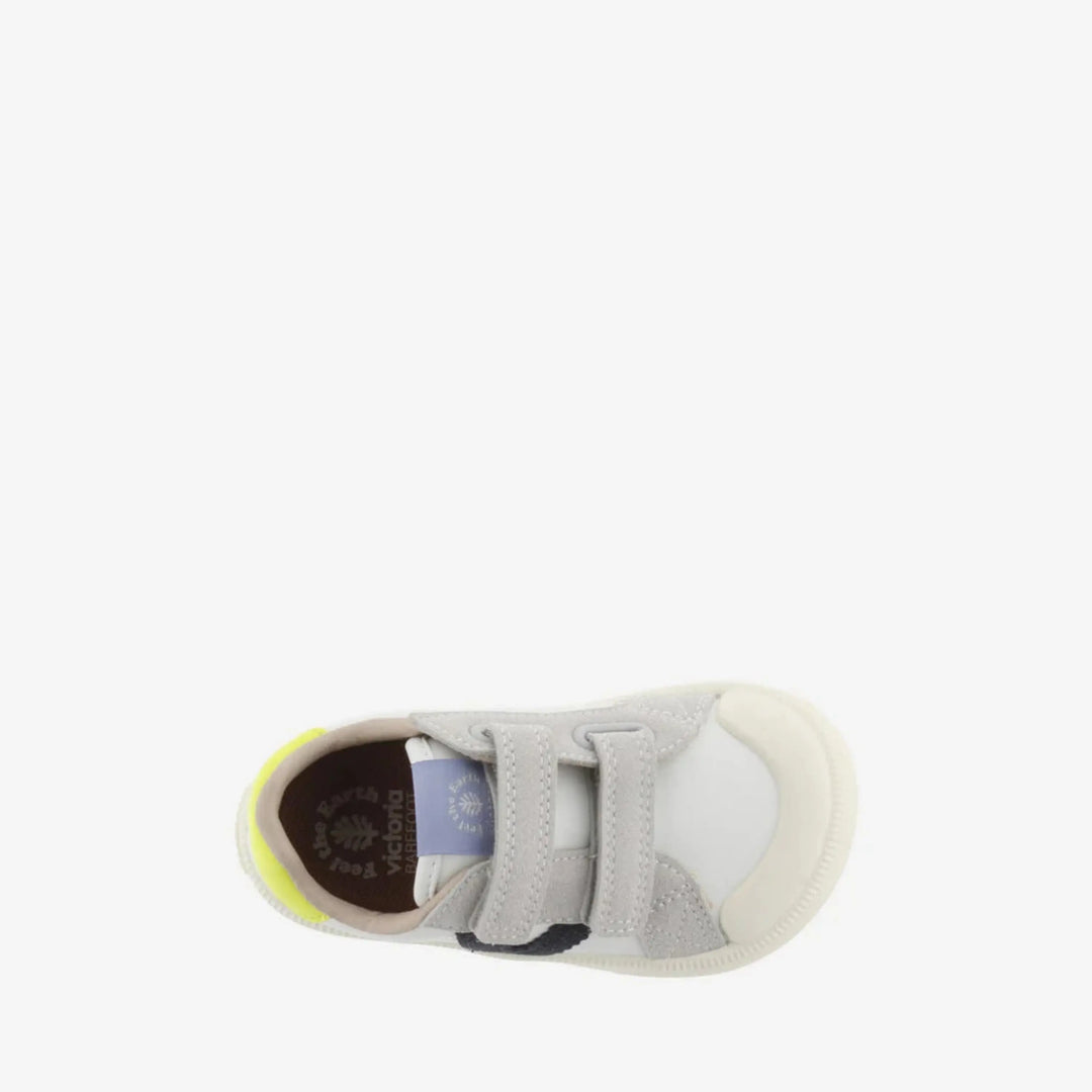 VICTORIA Baskets Barefoot Oliver Scratchs Effet Cuir & Contraste Marino ma petite pointure 