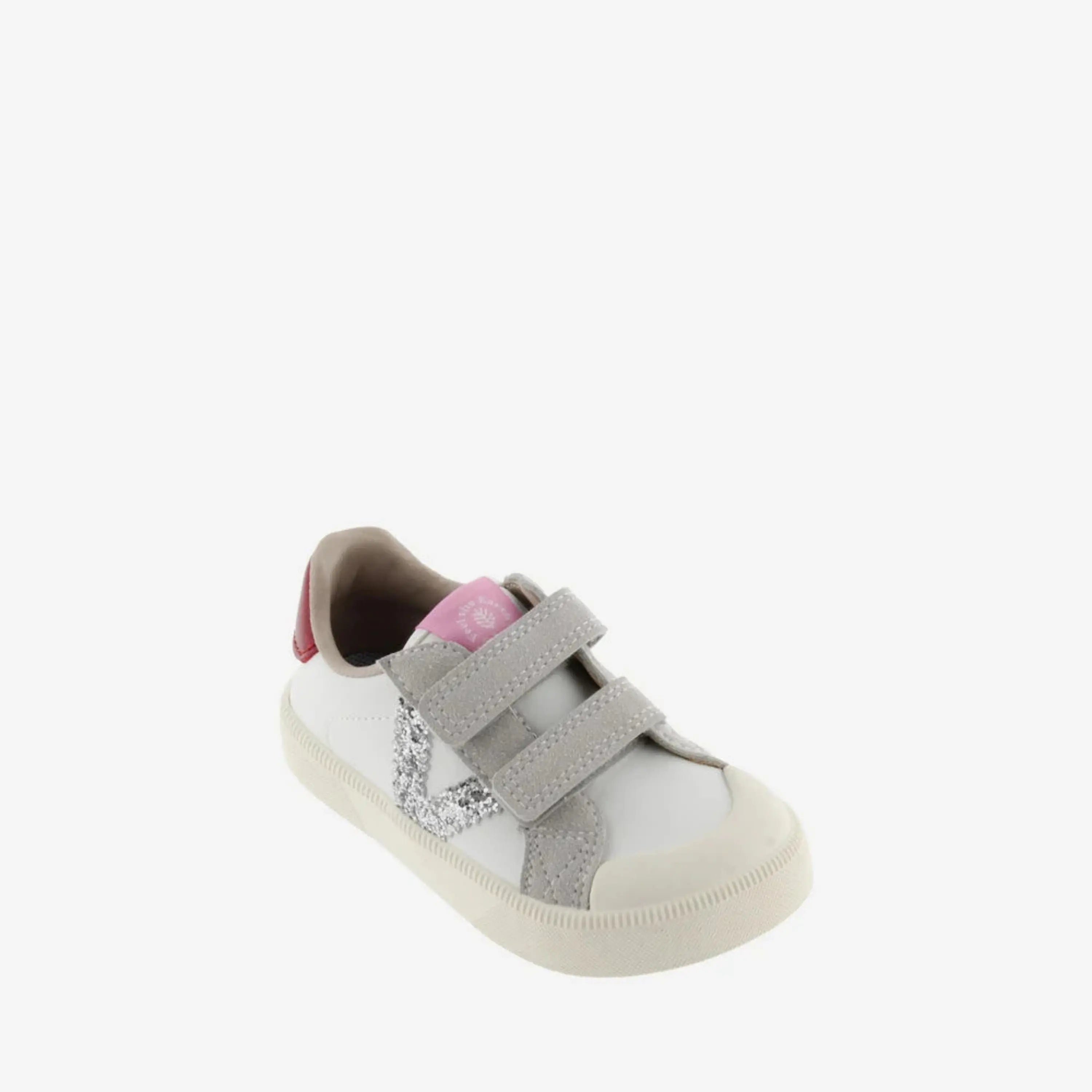 VICTORIA Baskets Barefoot Oliver Scratchs Effet Cuir & Contraste Plata ma petite pointure 