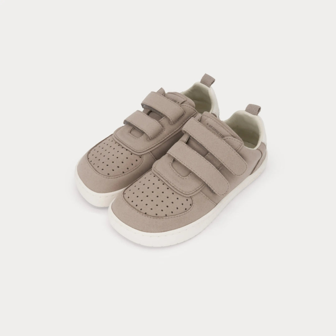 baskets veganes barefoot petra junior taupe muris en vente sur ma petite pointure 