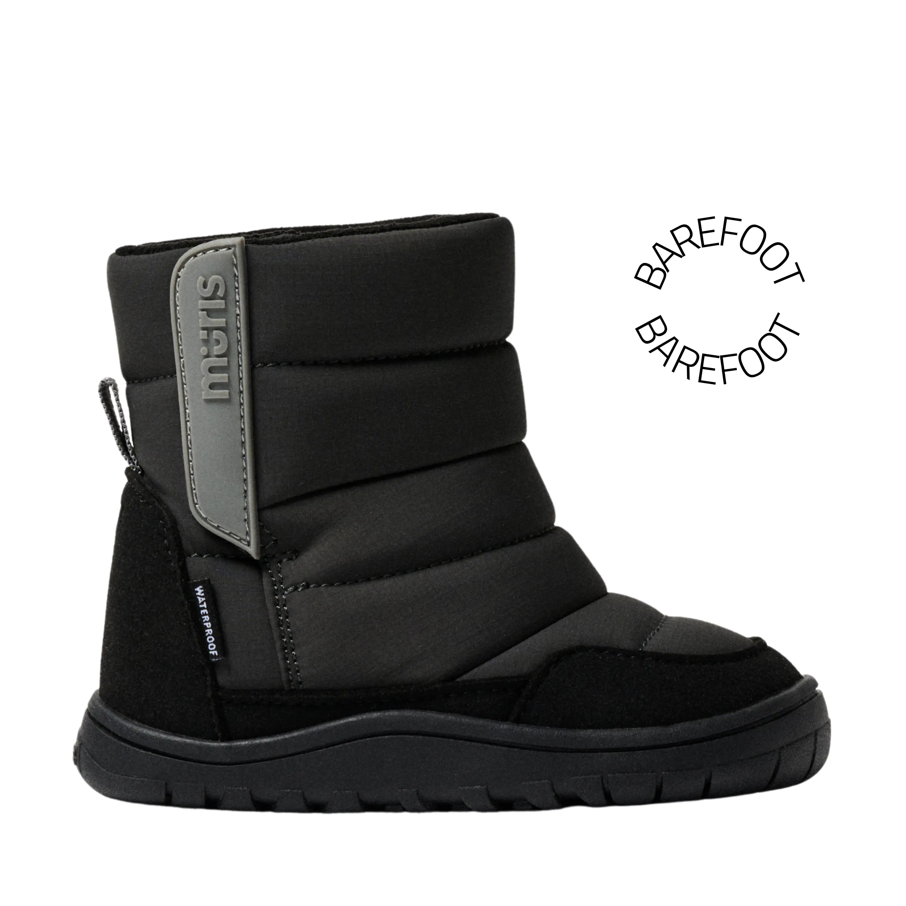 MURIS Baskets Barefoot Tromso Mini Black ma petite pointure 