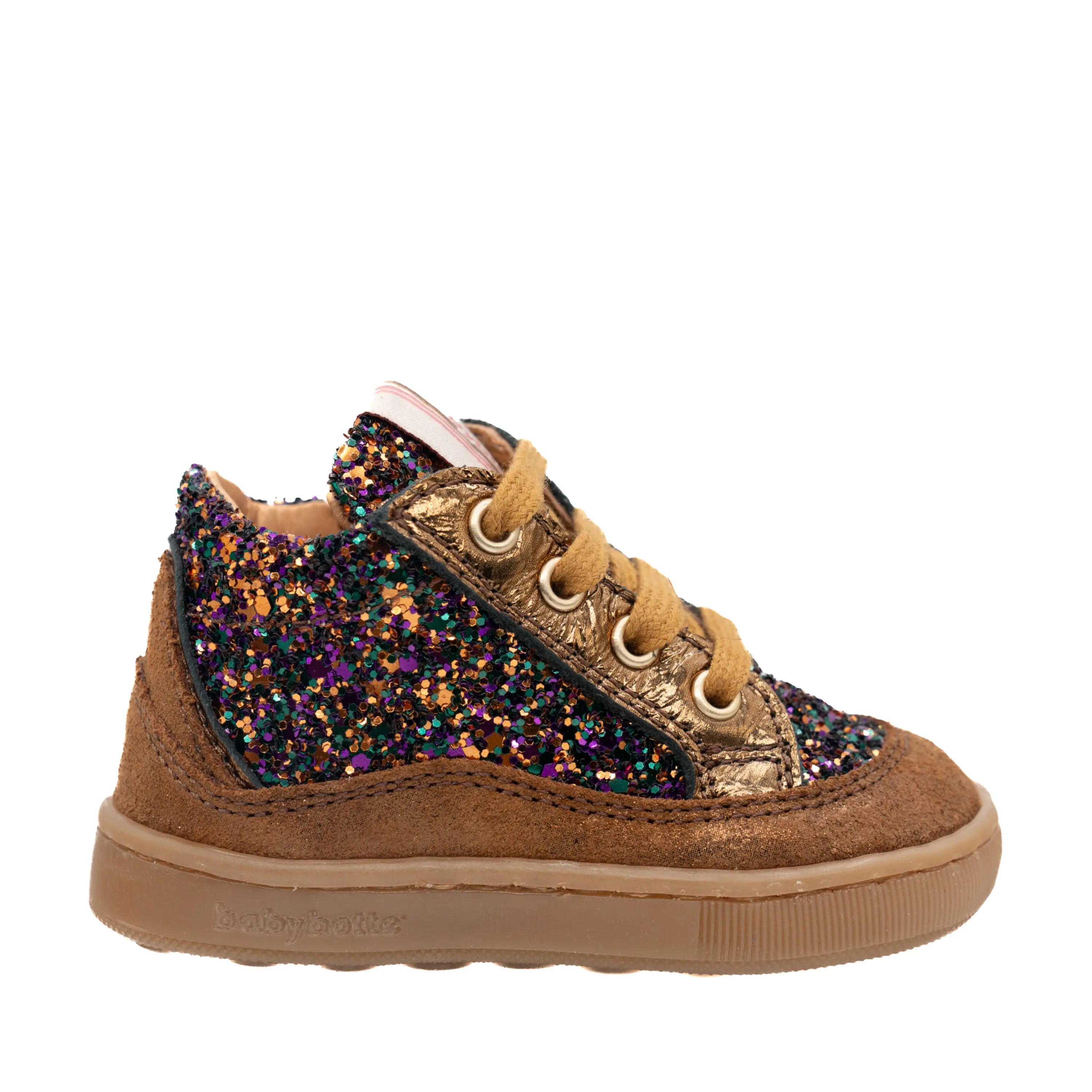 BABYBOTTE Baskets Fernand Glitter Aubergine ma petite pointure 