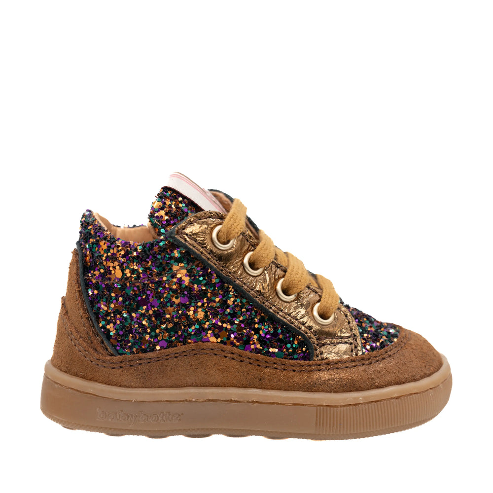 BABYBOTTE Baskets Fernand Glitter Aubergine ma petite pointure 