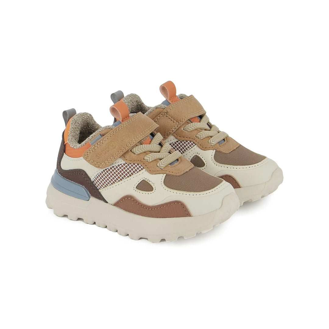 SHOO POM Baskets Joggy Scratch Camel Off White Orange ma petite pointure 