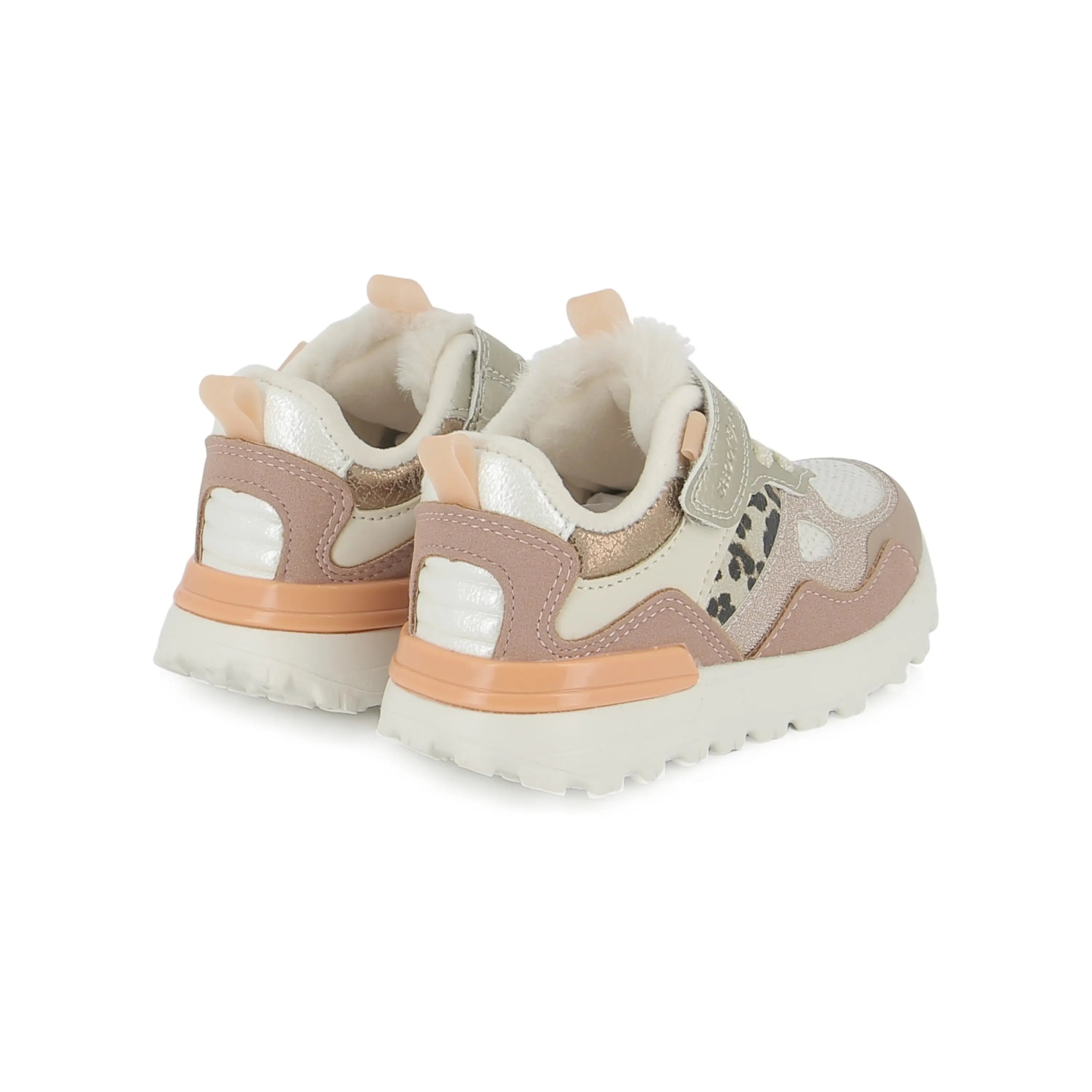 SHOO POM Baskets Joggy Scratch Leo Platine Old Pink ma petite pointure 