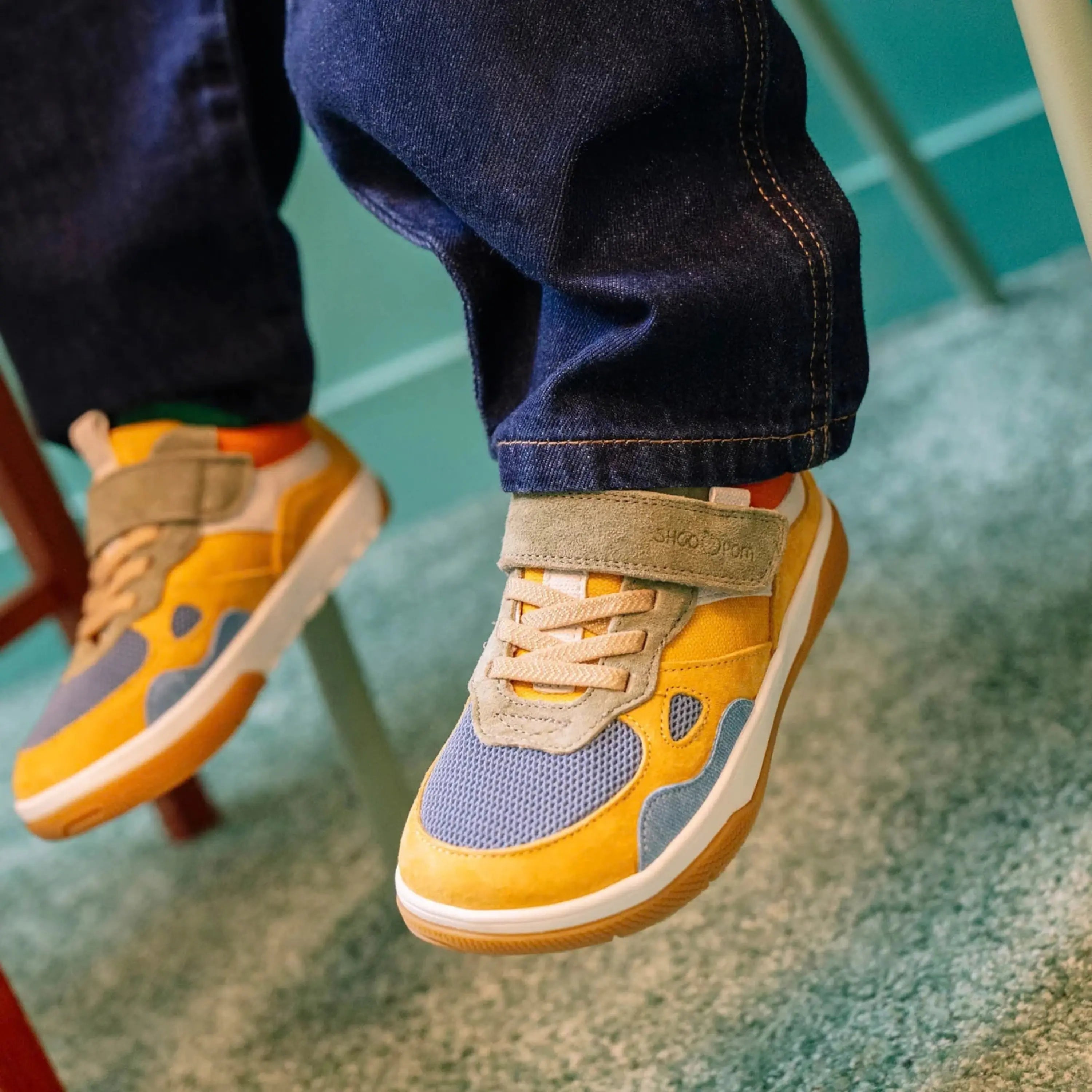 SHOO POM Baskets Barefoot Baresket Jog Camel Jeans ma petite pointure 