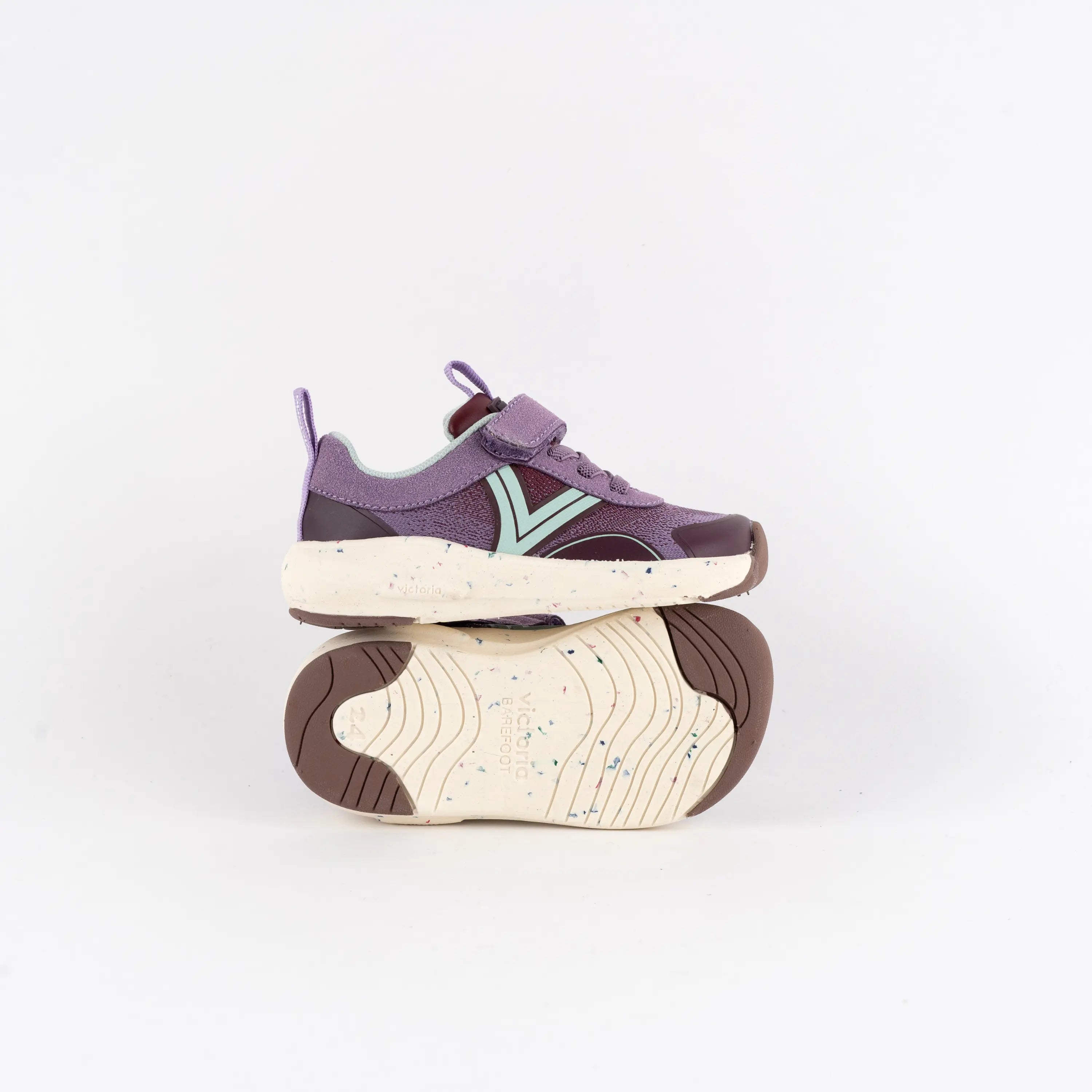 VICTORIA Baskets Barefoot Kai Scratch Mesh et Elastique Malva ma petite pointure 