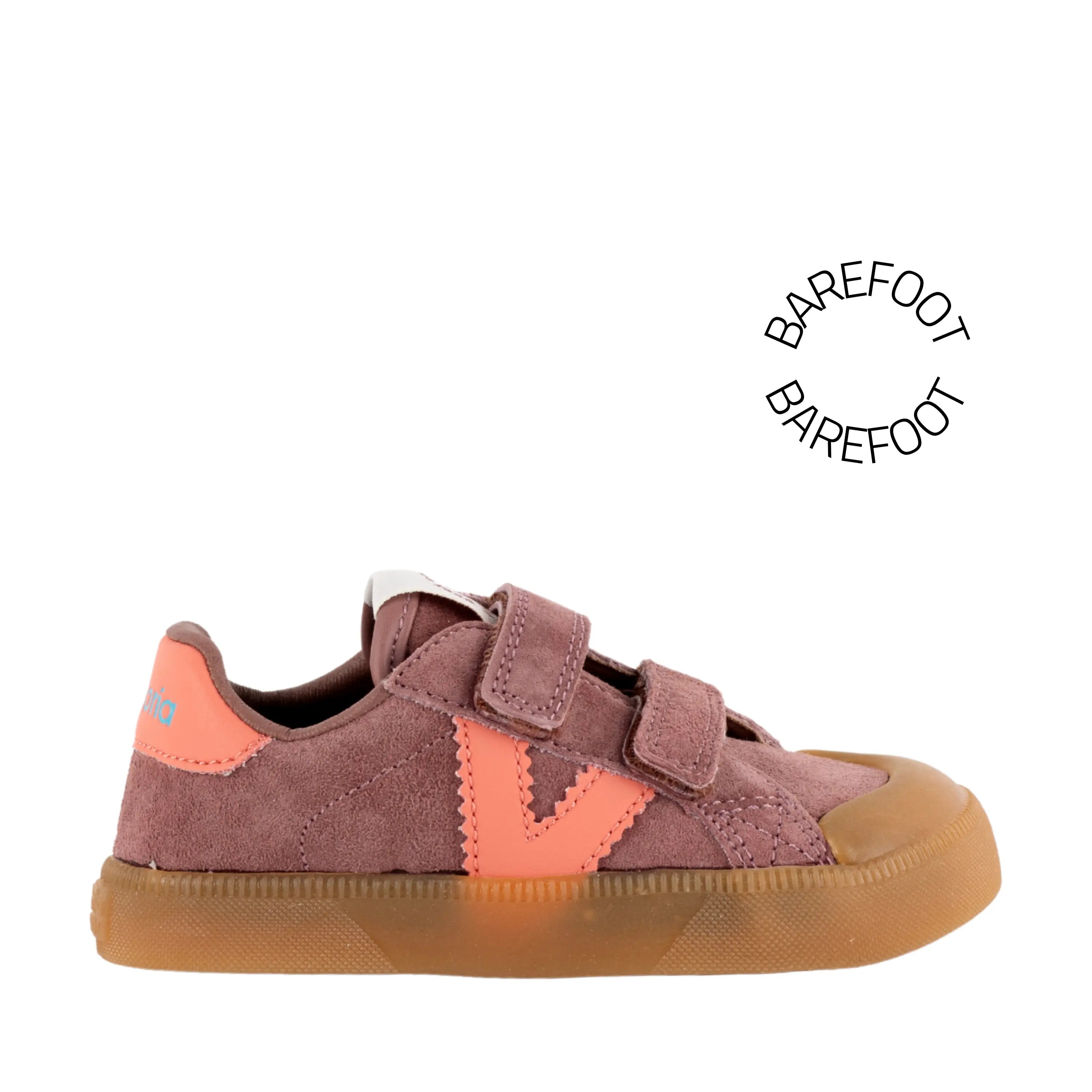 VICTORIA Baskets Barefoot Oliver Scratchs Daim & Contraste Malva ma petite pointure 