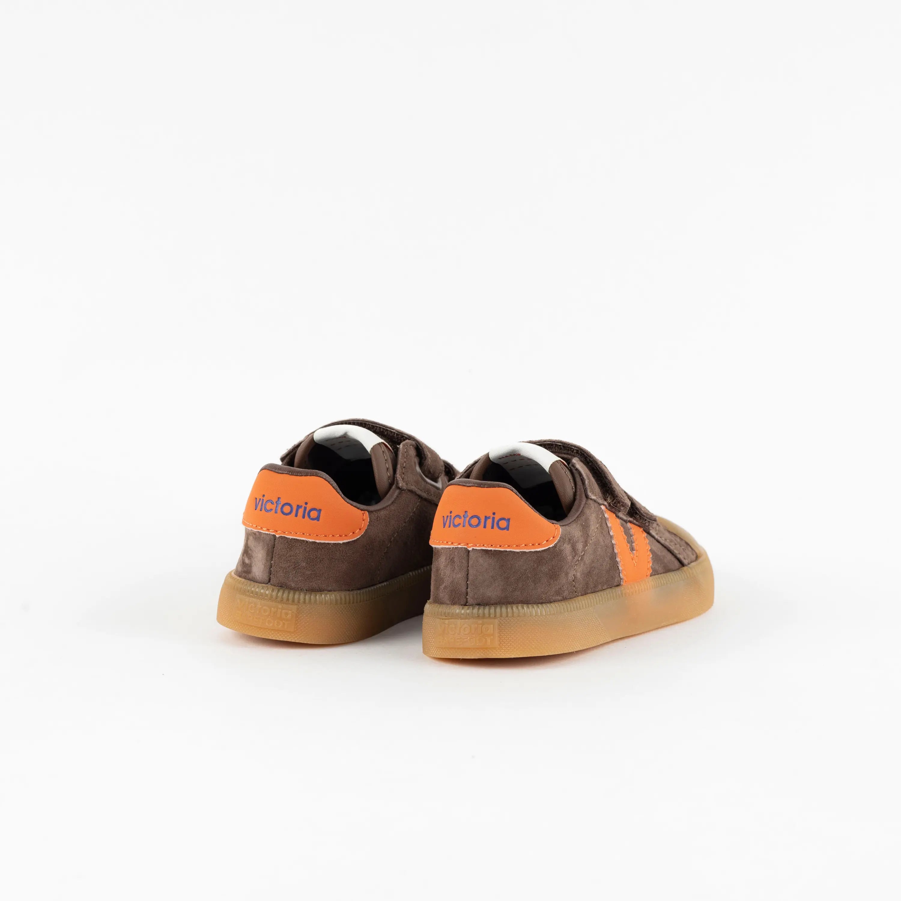 VICTORIA Baskets Barefoot Oliver Scratchs Daim & Contraste Marron ma petite pointure 