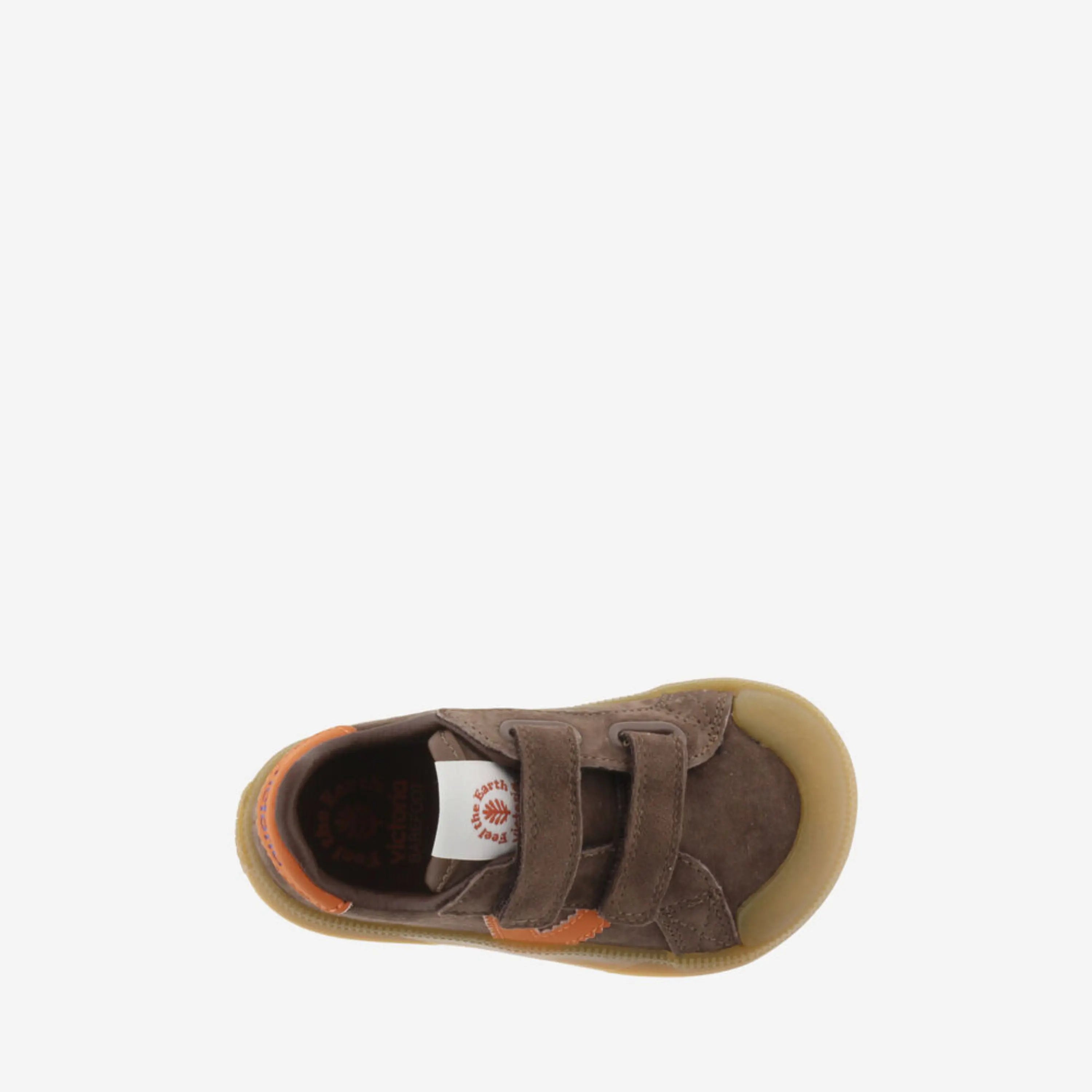 VICTORIA Baskets Barefoot Oliver Scratchs Daim & Contraste Marron ma petite pointure 
