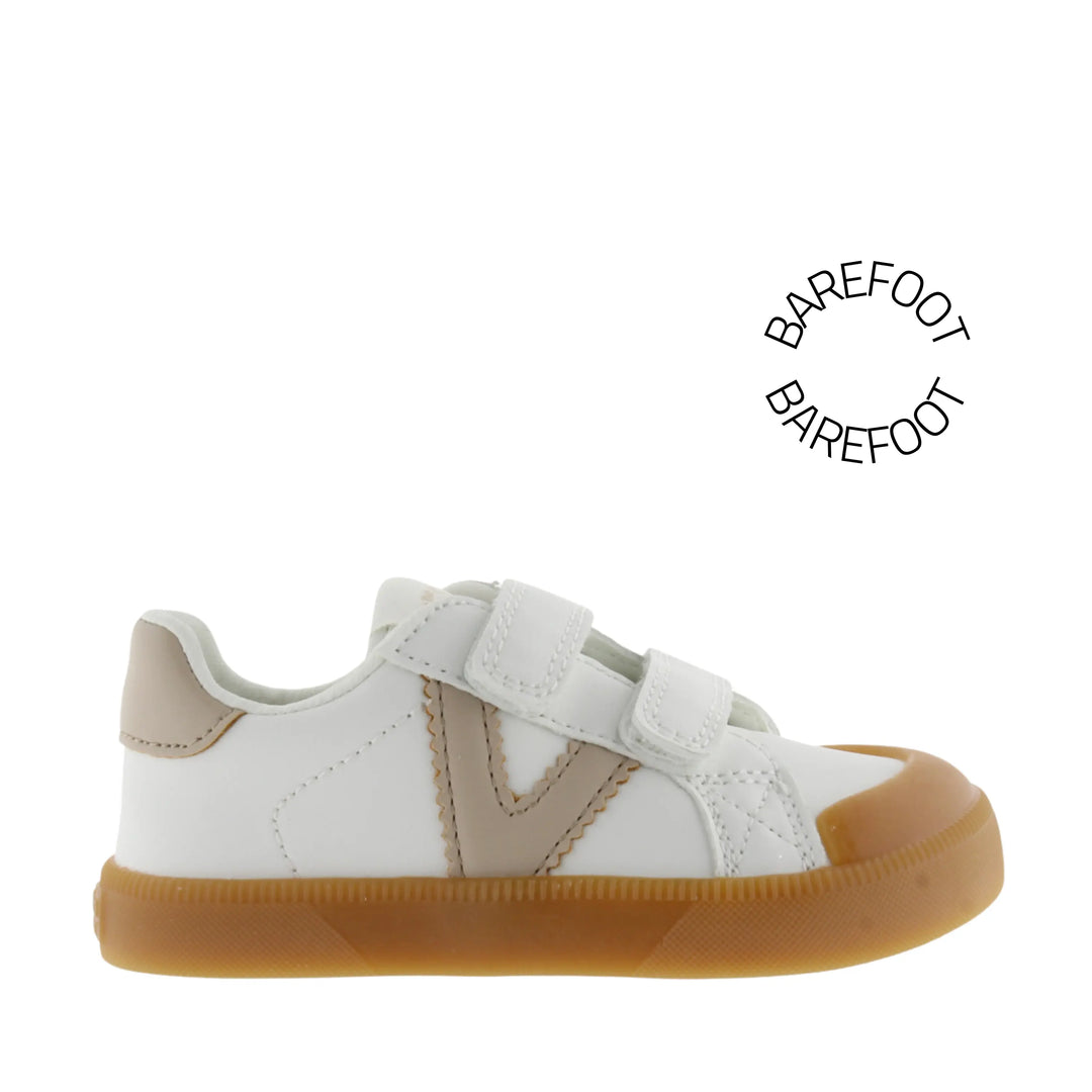 baskets barefoot Oliver Beige effet cuir de Victoria