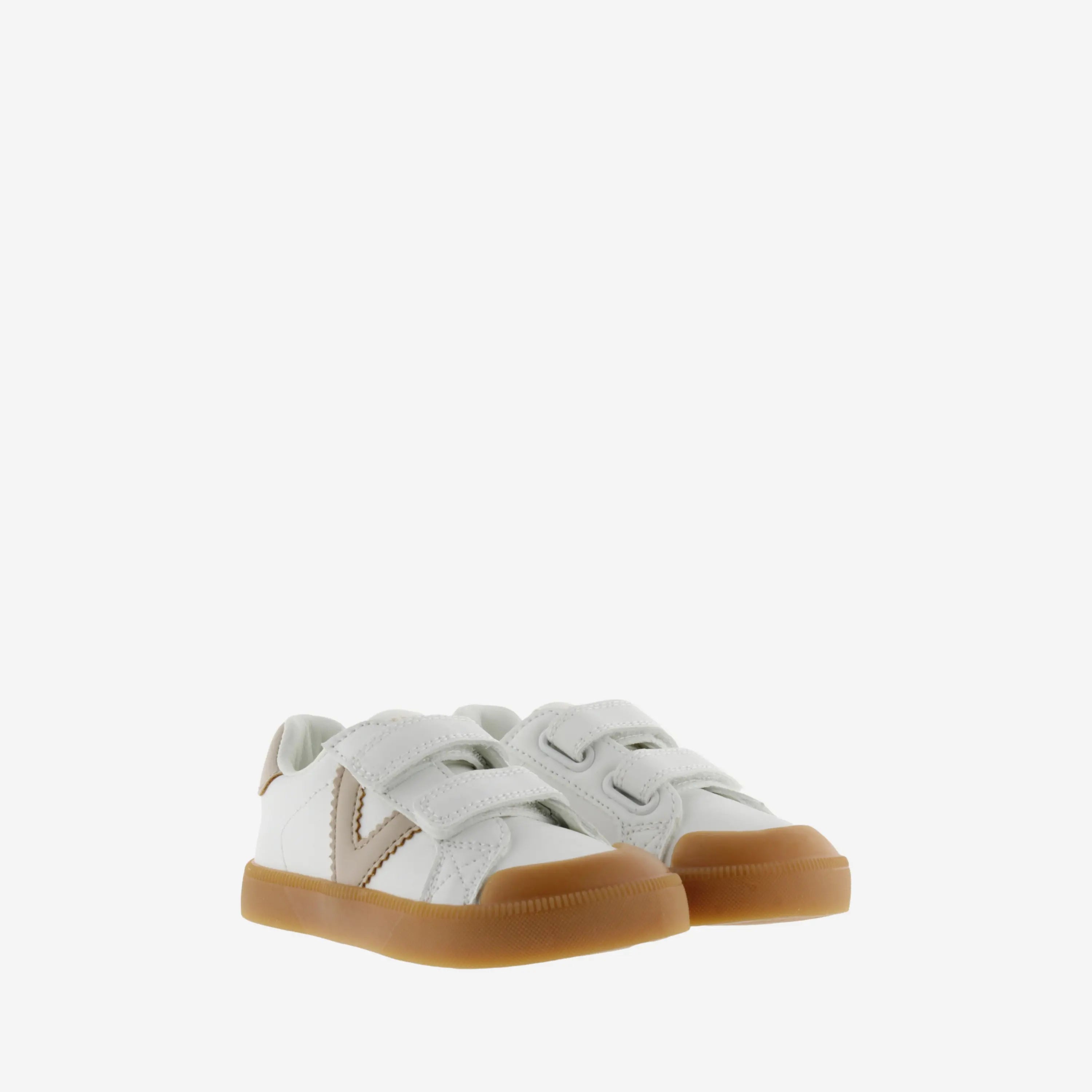 baskets barefoot enfant oliver effet cuir beige victoria