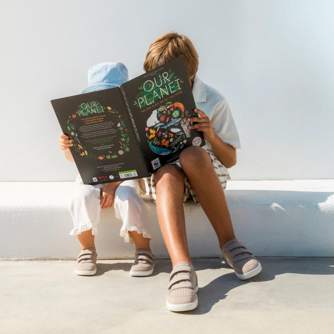 baskets barefoot muris petra mini couleur taupe