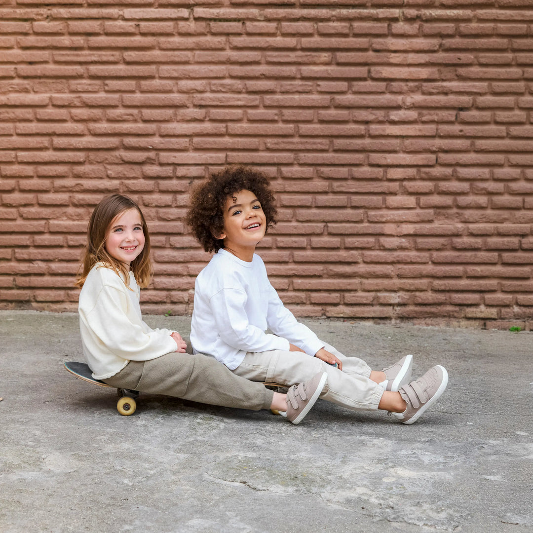 MURIS Baskets Barefoot Petra Mini Taupe ma petite pointure 