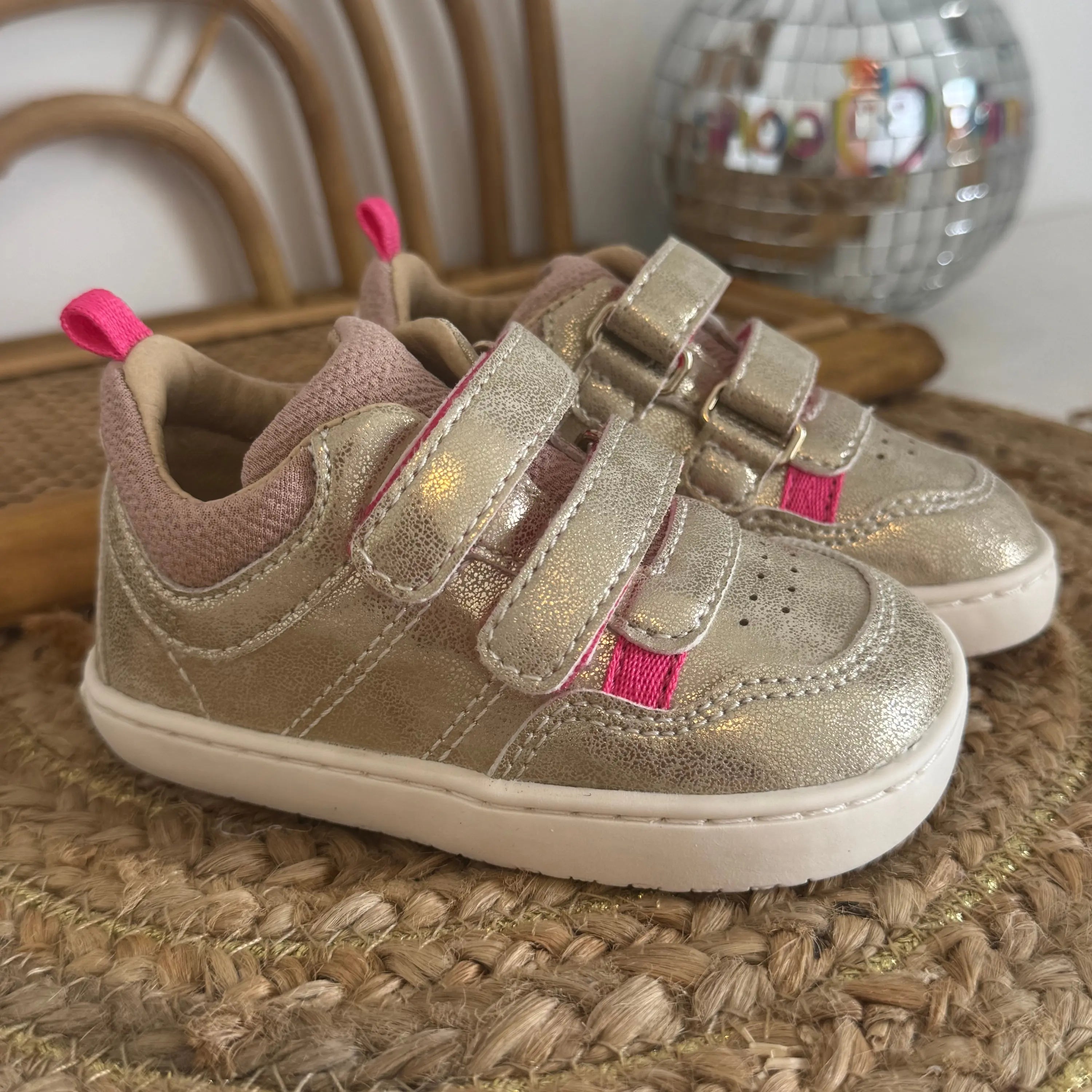 SHOO POM Baskets Barefoot Tooties Easy Pur Laminato Platine ma petite pointure 