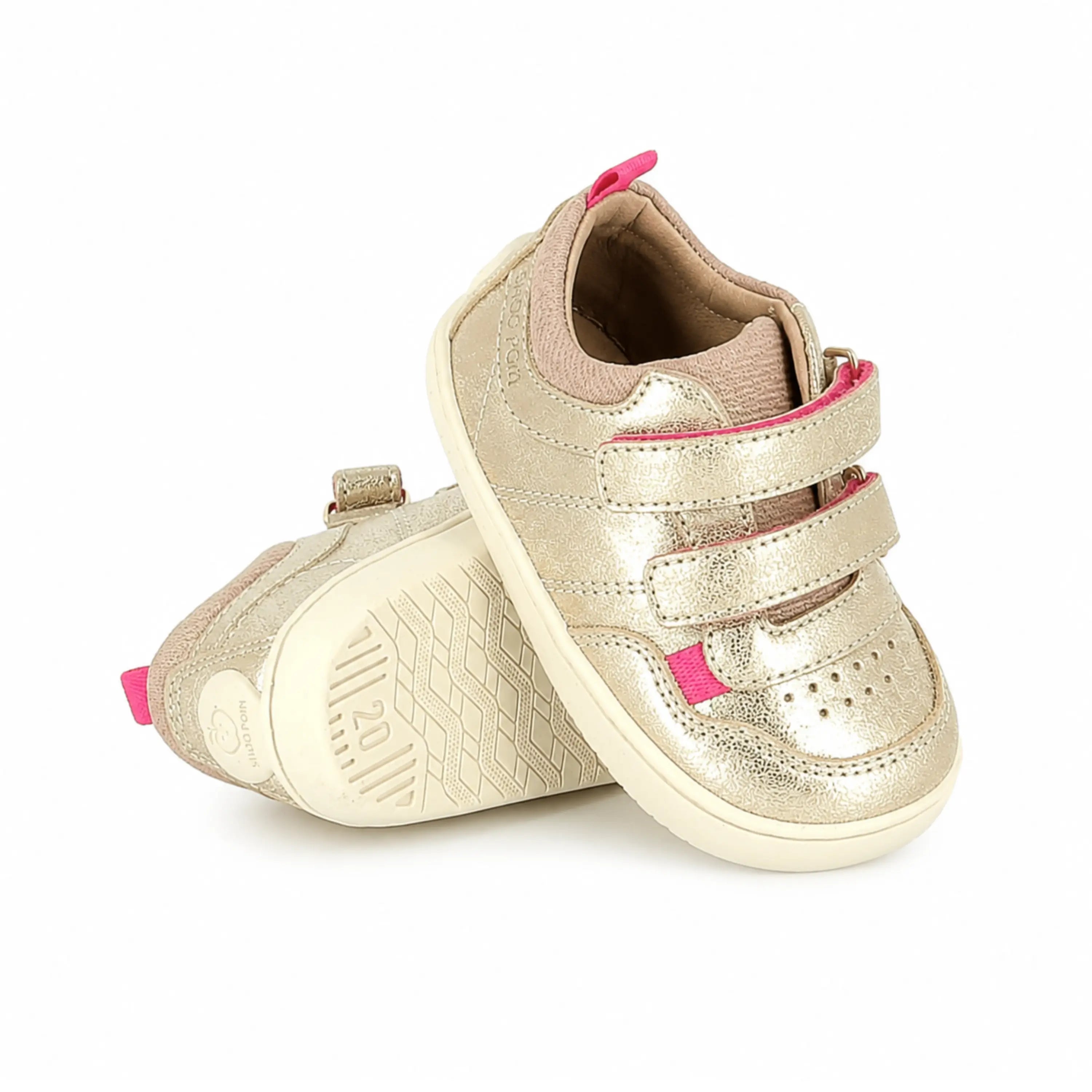 SHOO POM Baskets Barefoot Tooties Easy Pur Laminato Platine ma petite pointure 