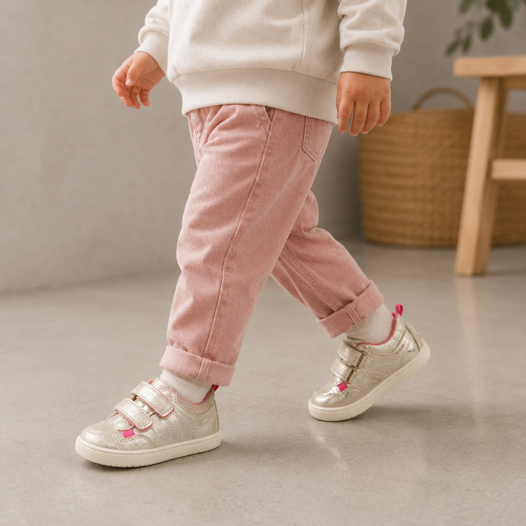 SHOO POM Baskets Barefoot Tooties Easy Pur Laminato Platine ma petite pointure 
