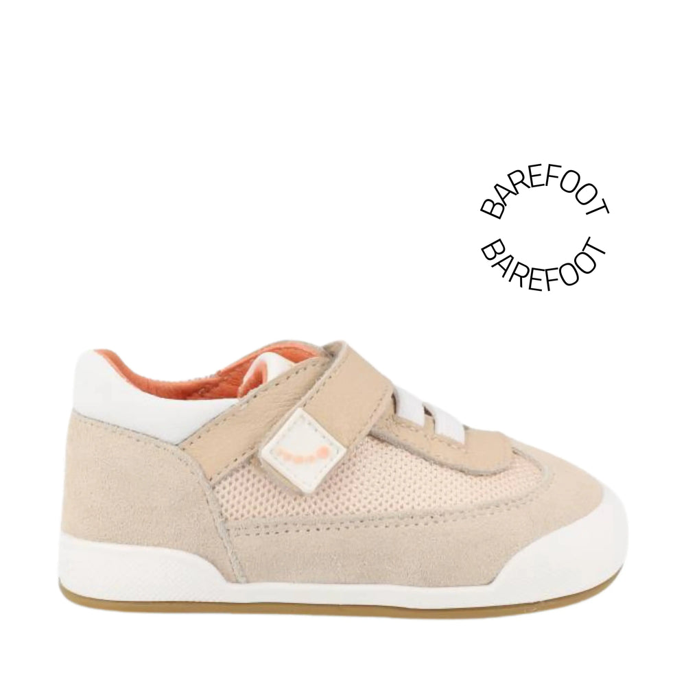 BLANDITOS Baskets Cuir Barefoot Modena Beige ma petite pointure 