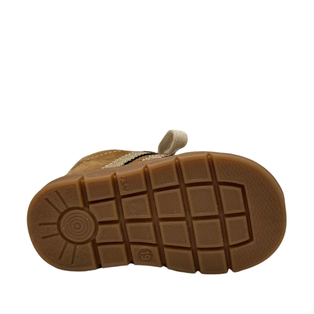BABYBOTTE Baskets Farella Velour Noisette ma petite pointure 