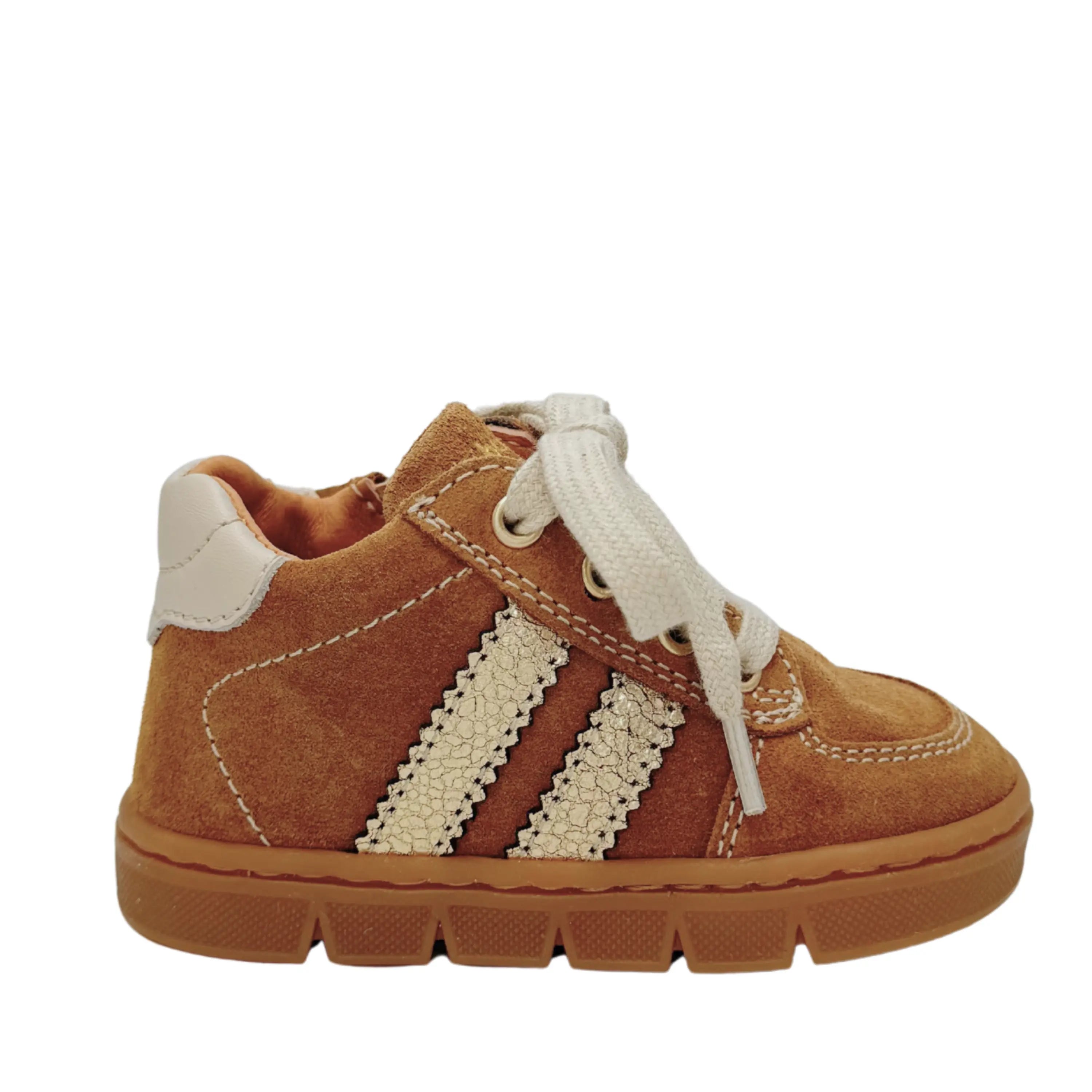 BABYBOTTE Baskets Farella Velour Noisette ma petite pointure 