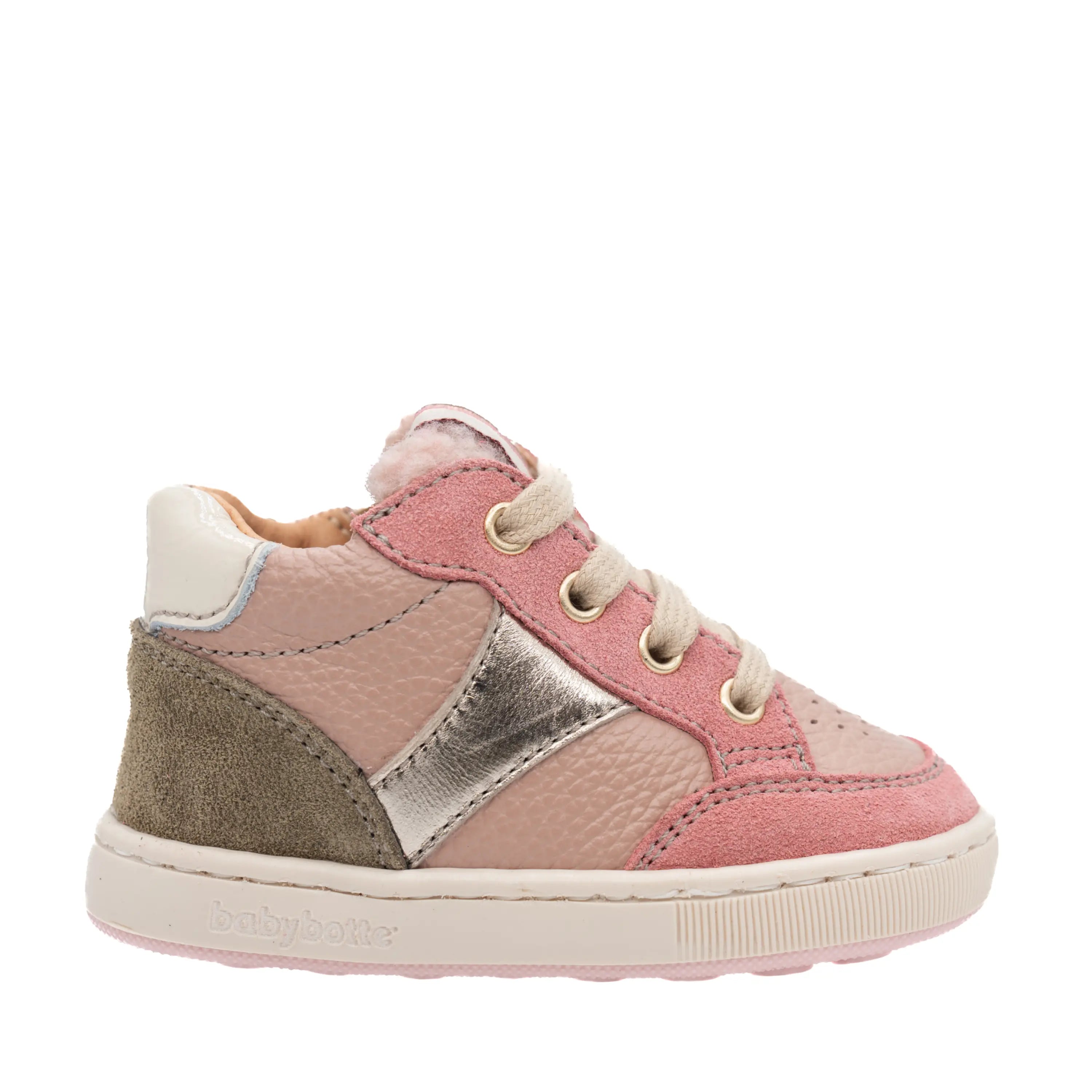 BABYBOTTE Baskets Formidable Cuir Rose ma petite pointure 
