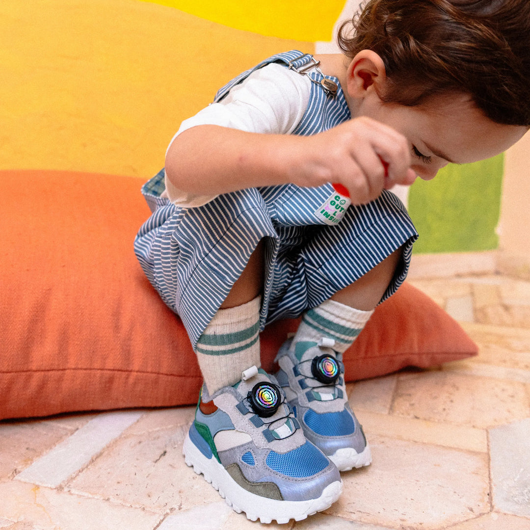 SHOO POM Baskets Joggy Rolly Beige Denim ma petite pointure 