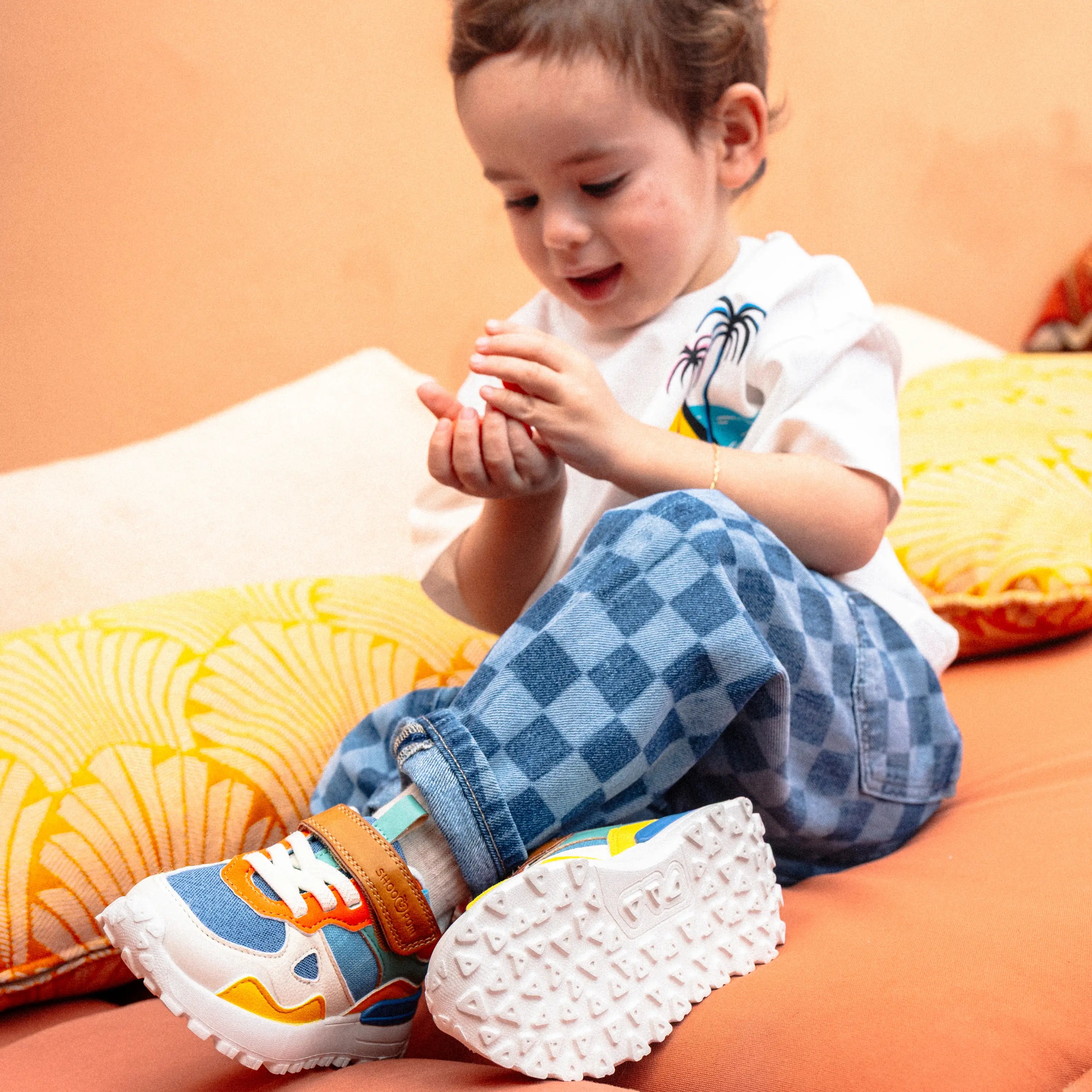 SHOO POM Baskets Joggy Scratch Multi Denim ma petite pointure 